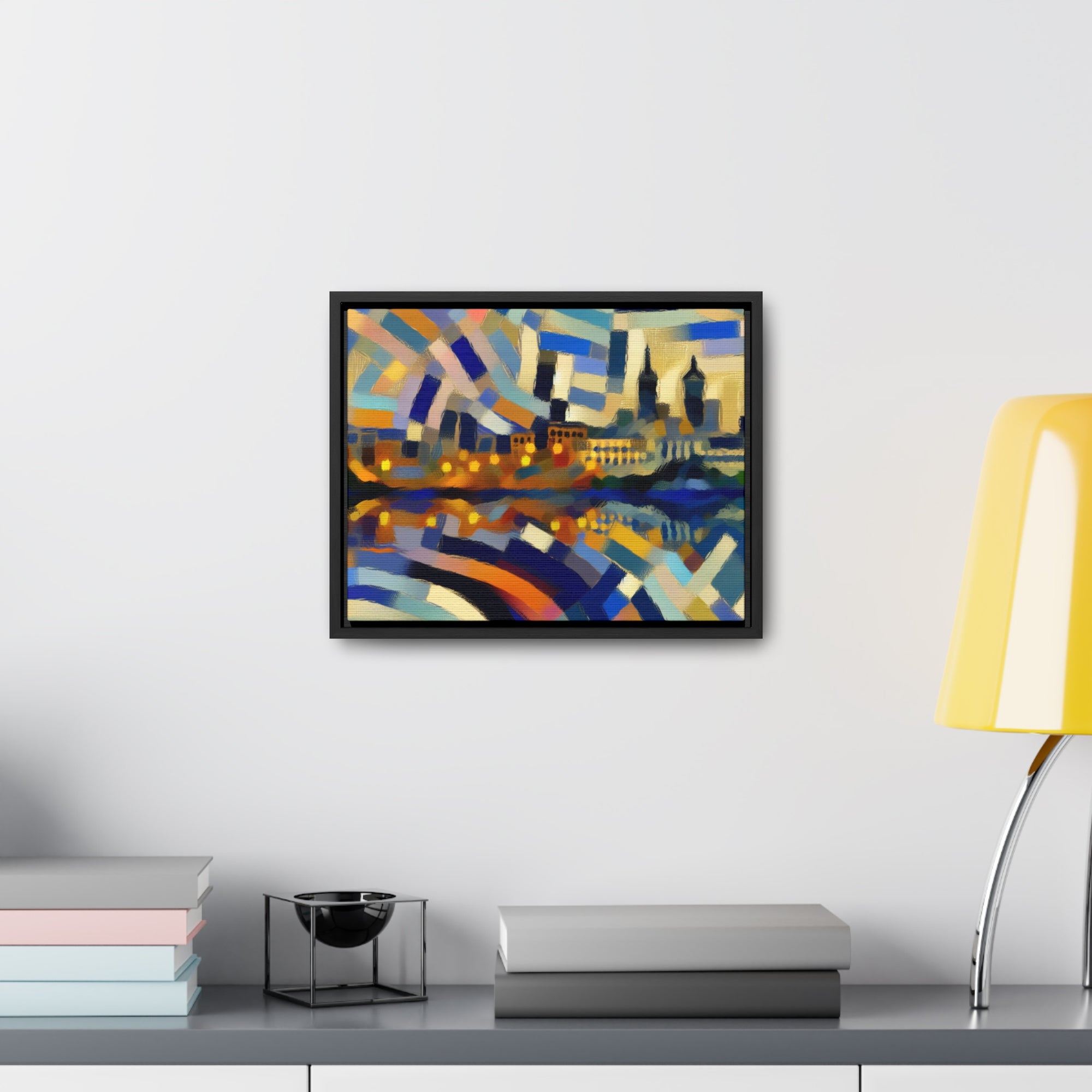 Urban Mirage and Flow | Framed Canvas