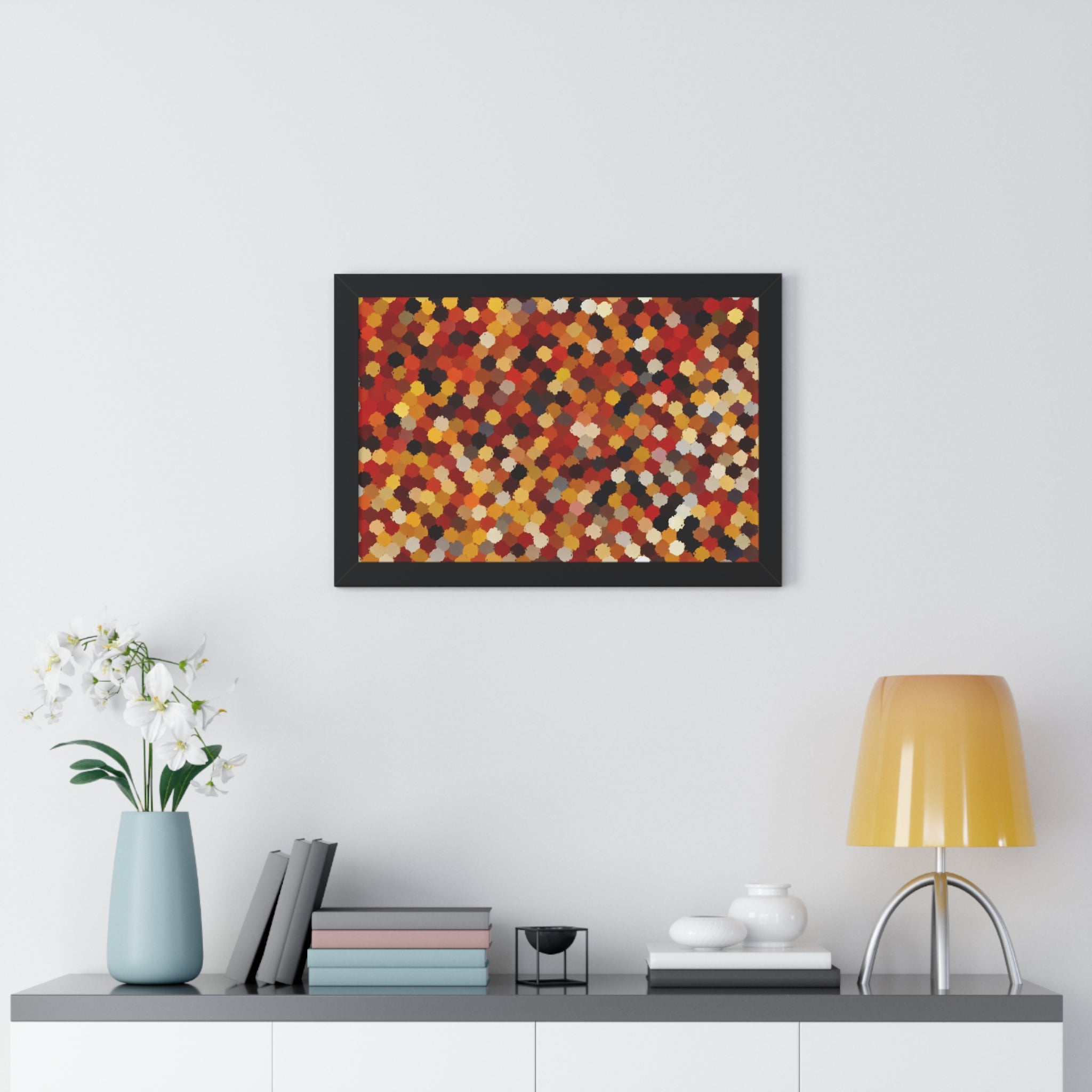 Radiant Dance of Circles | Framed Print