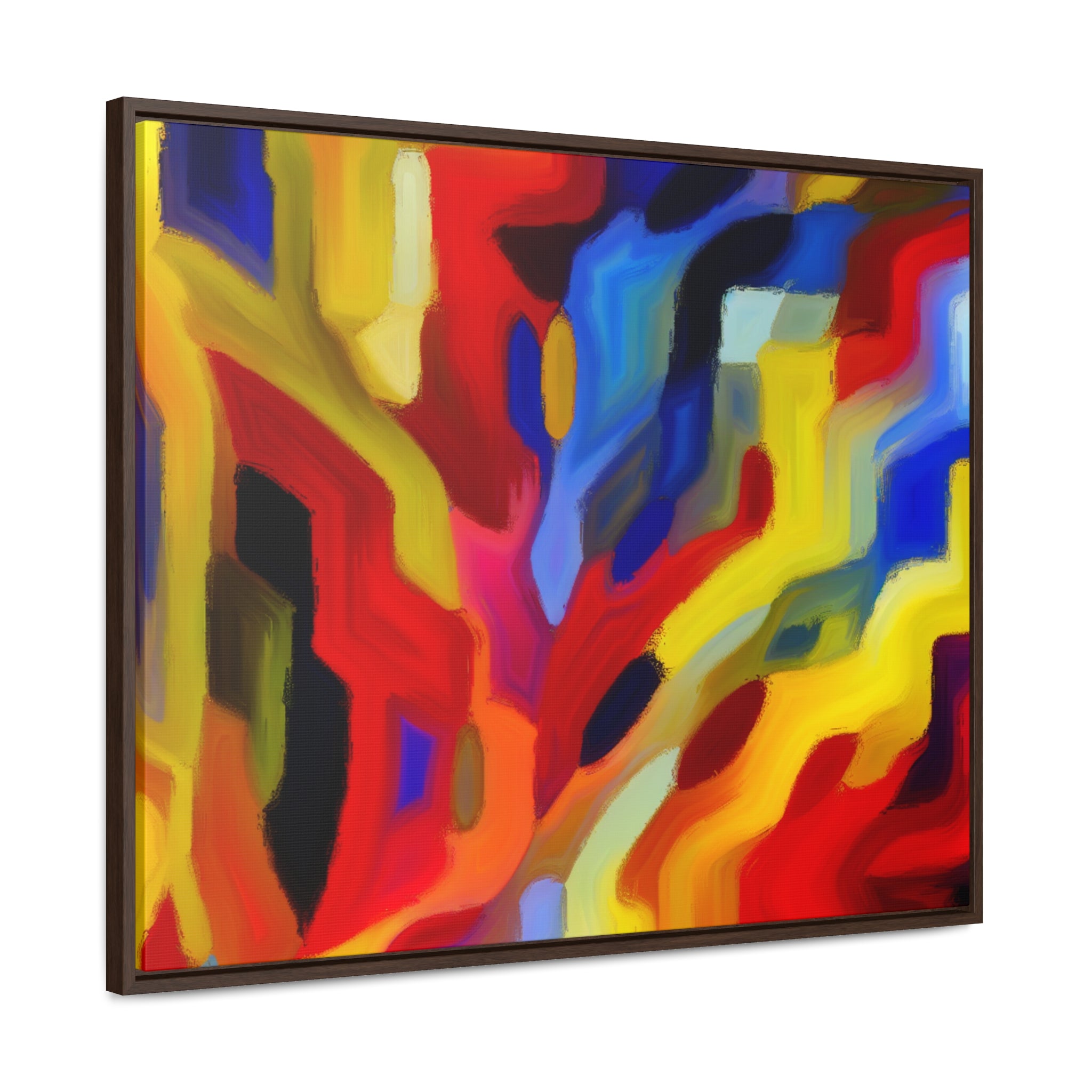 Chromatic Chaos Unveiled | Framed Canvas