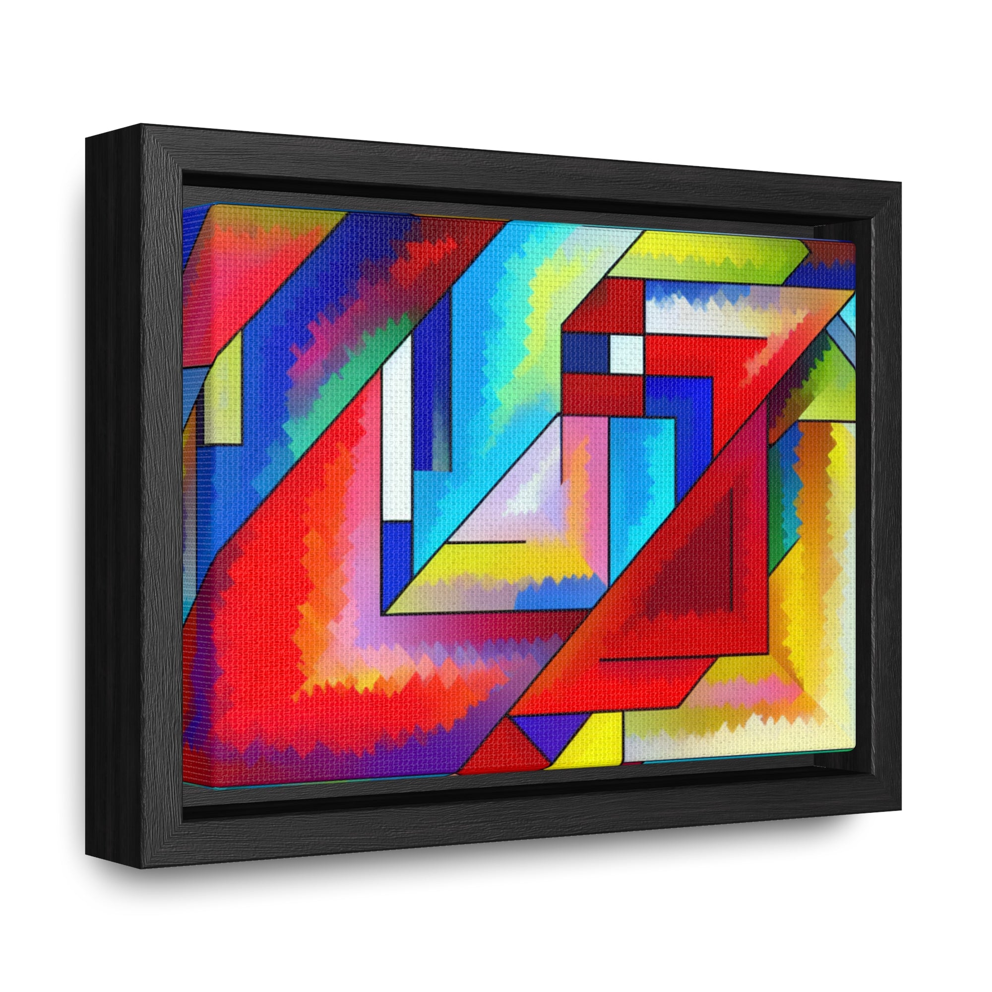 Energetic Harmony in Shapes | Framed Canvas