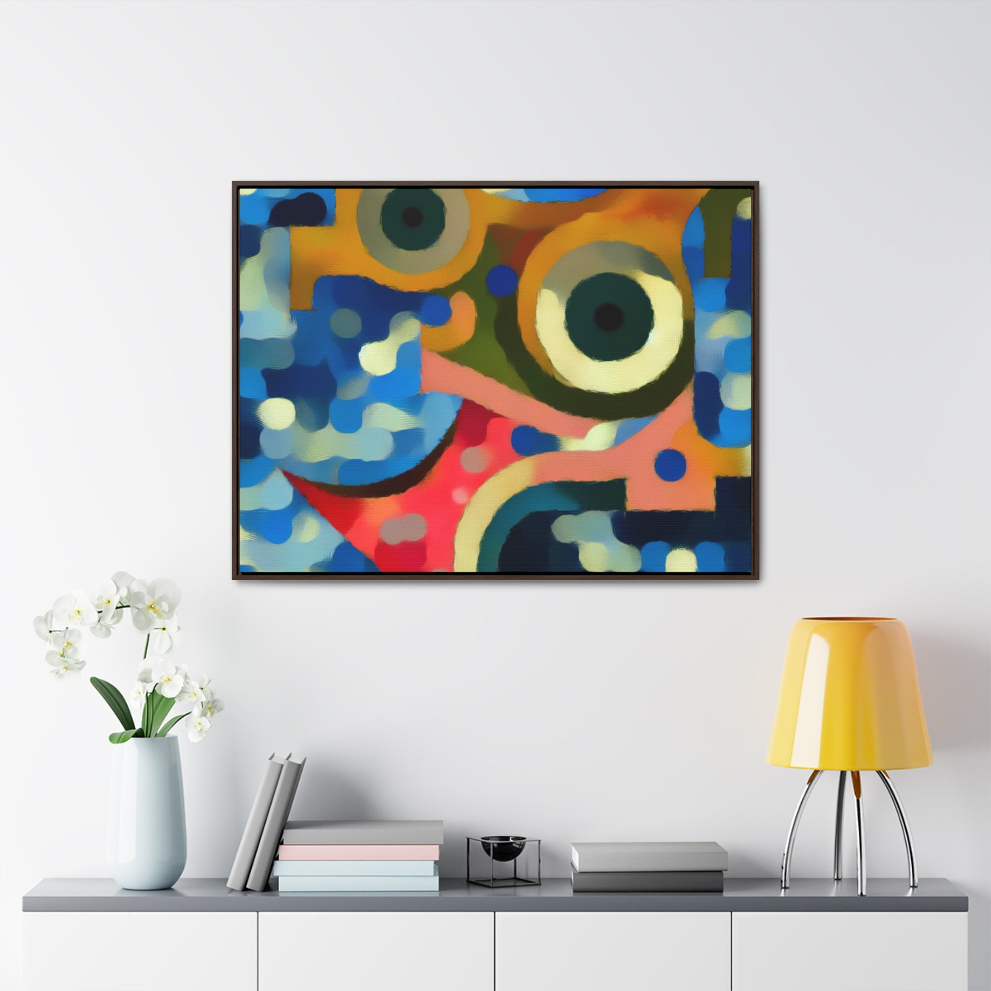 Oceanic Whispers and Kaleidoscope Dreams | Framed Canvas