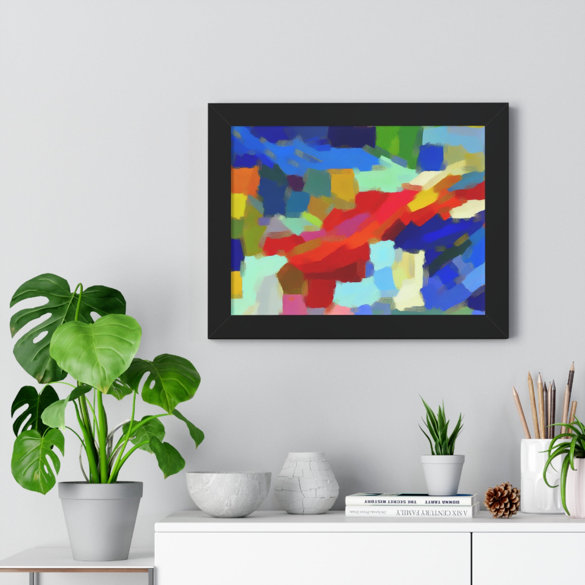 Rhythmic Color Dance | Framed Print