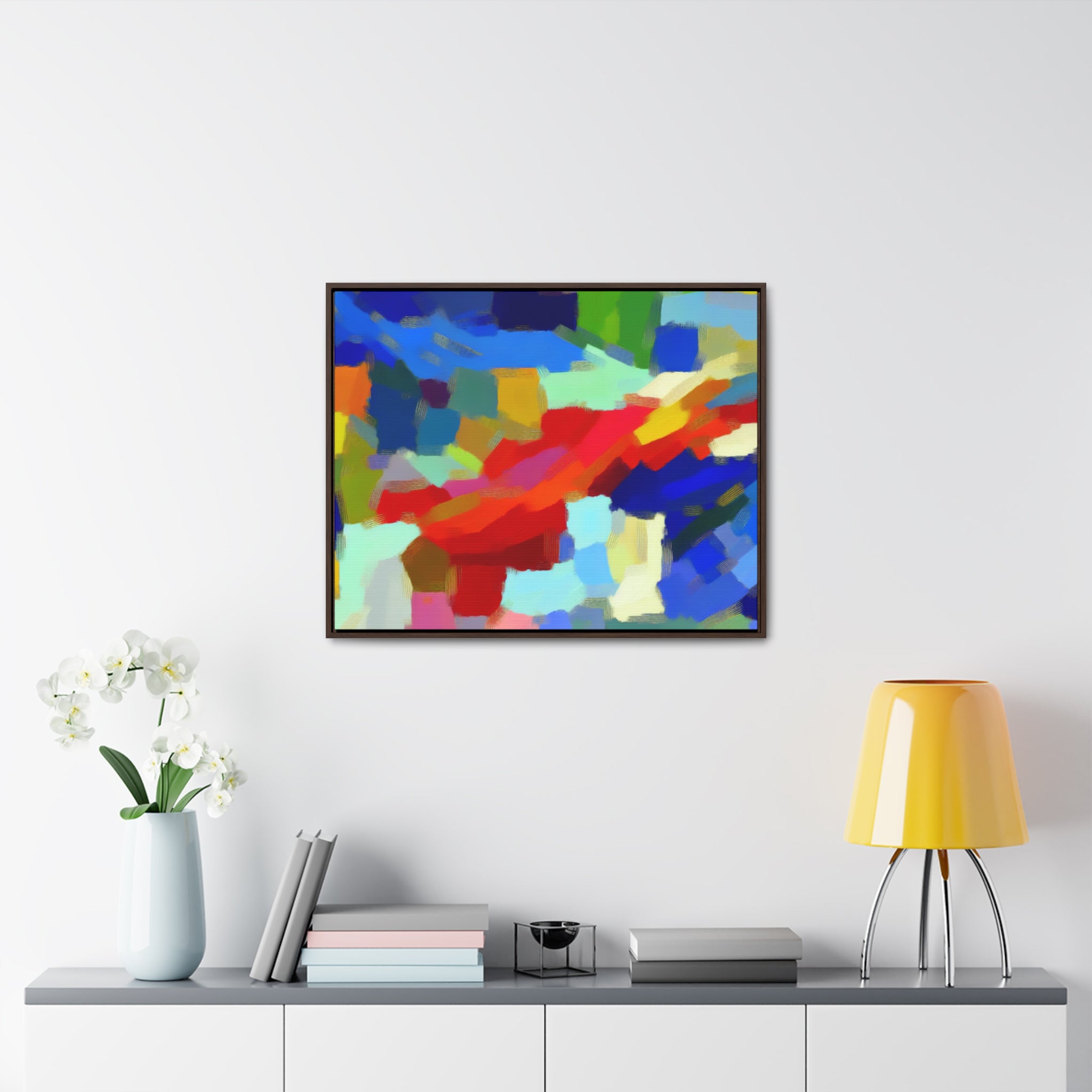 Rhythmic Color Dance | Framed Canvas