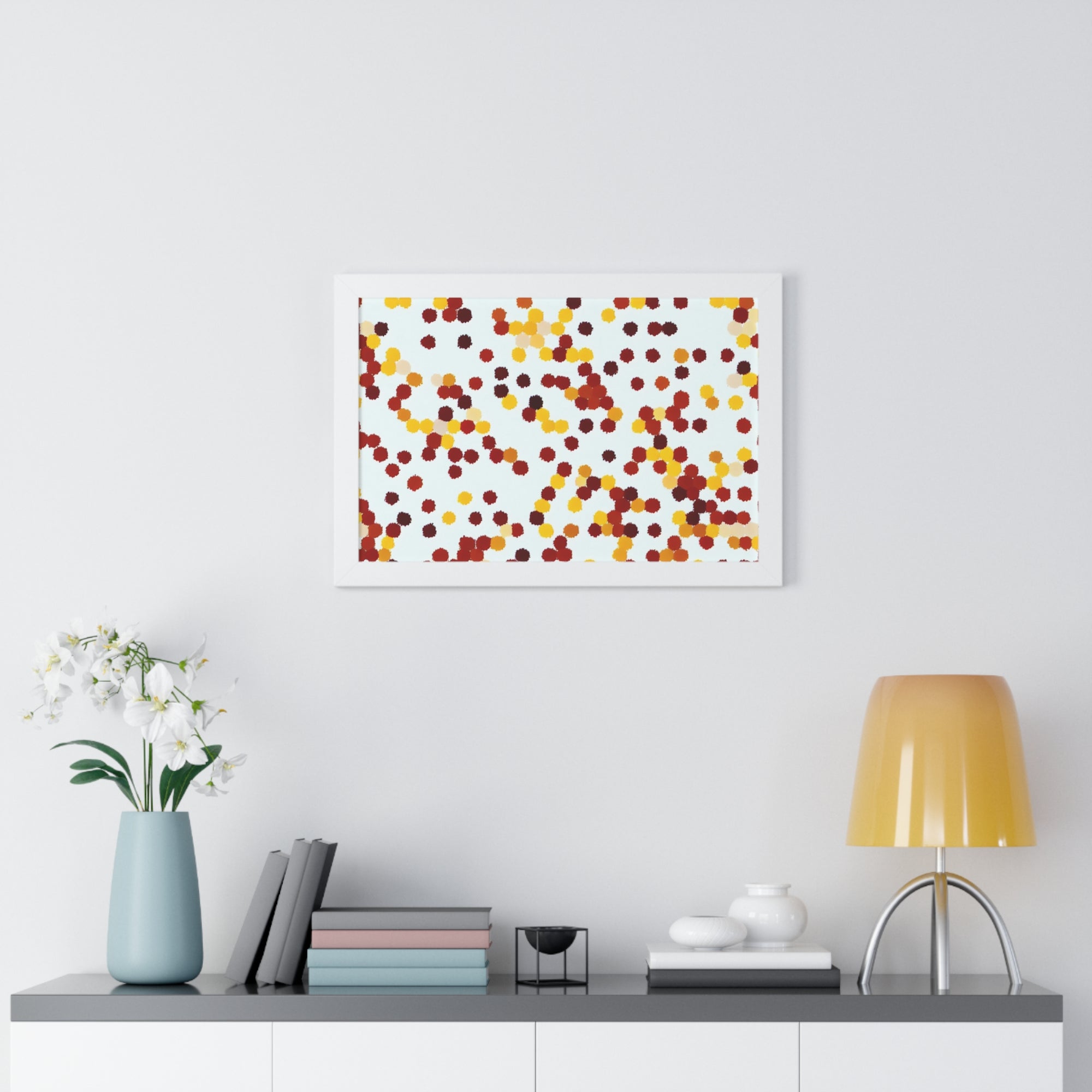 Ebullient Dots of Harmony | Framed Print