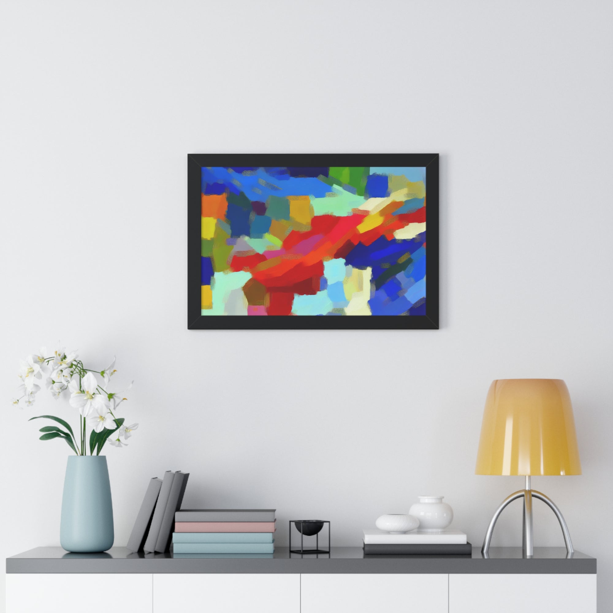 Rhythmic Color Dance | Framed Print