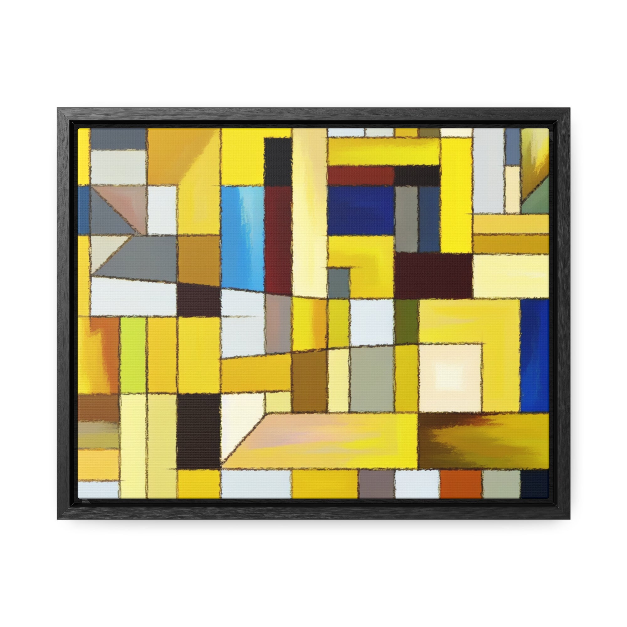 Chromatic Fragments and Light | Framed Canvas