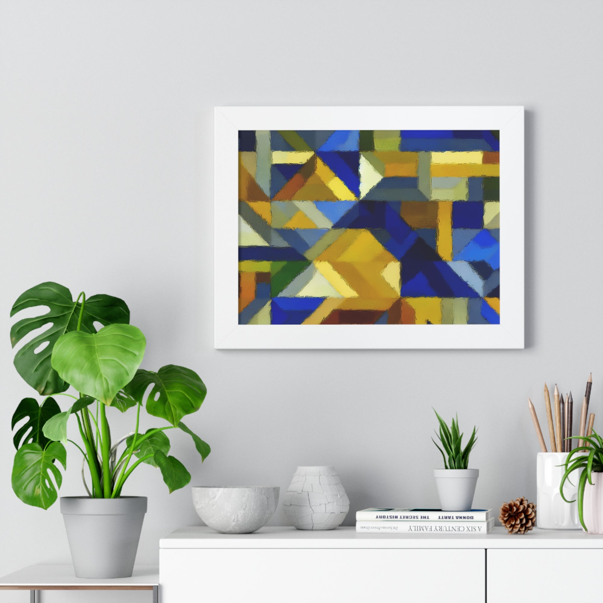 Fractured Vibrance and Motion | Framed Print