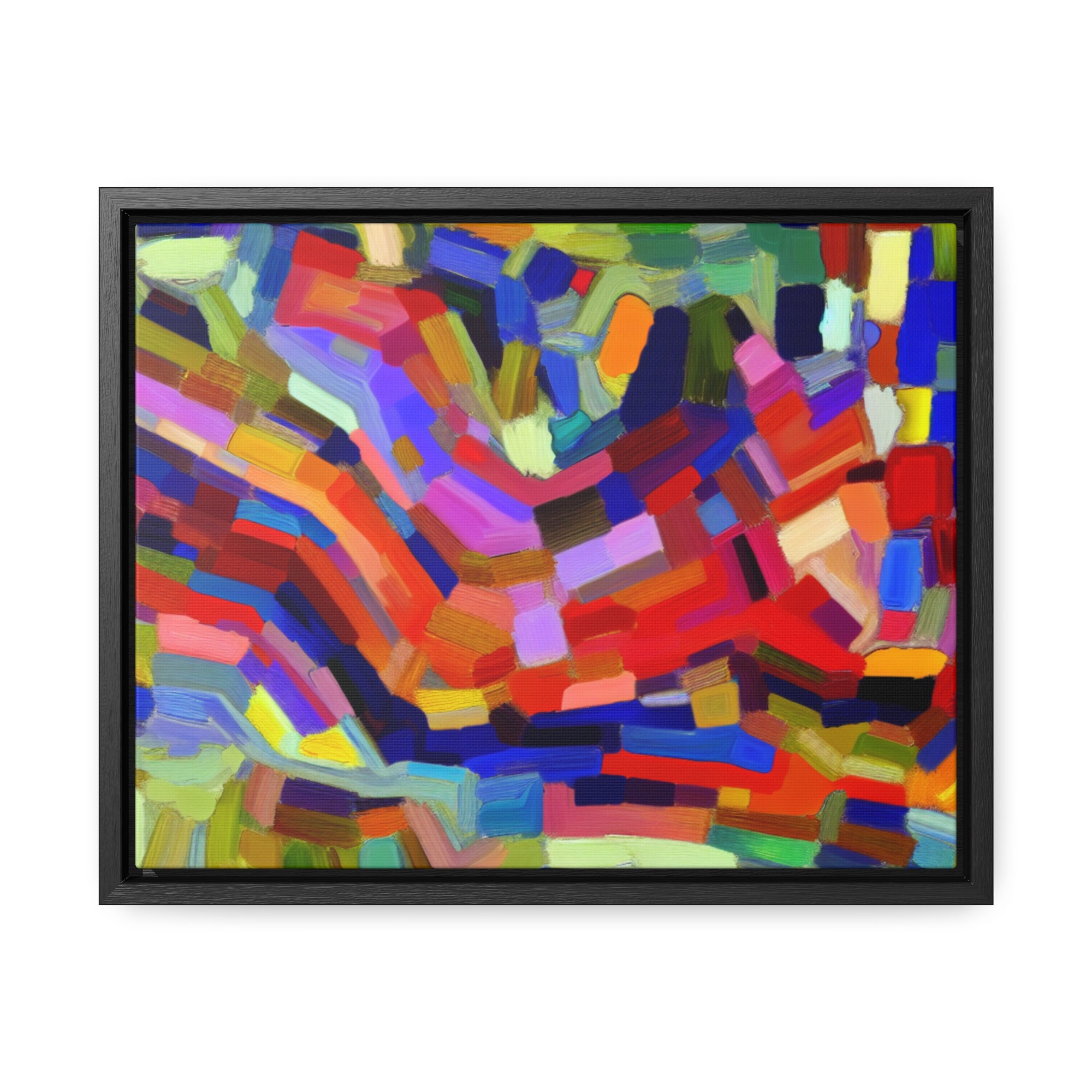 Vivid Echoes in Motion | Framed Canvas