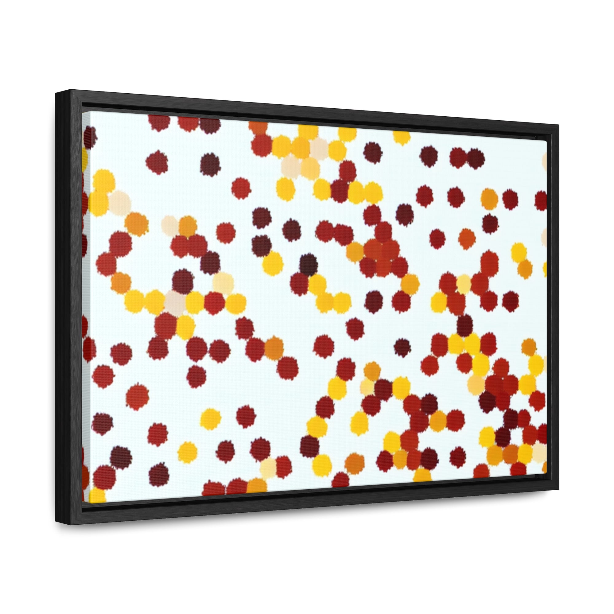 Ebullient Dots of Harmony | Framed Canvas