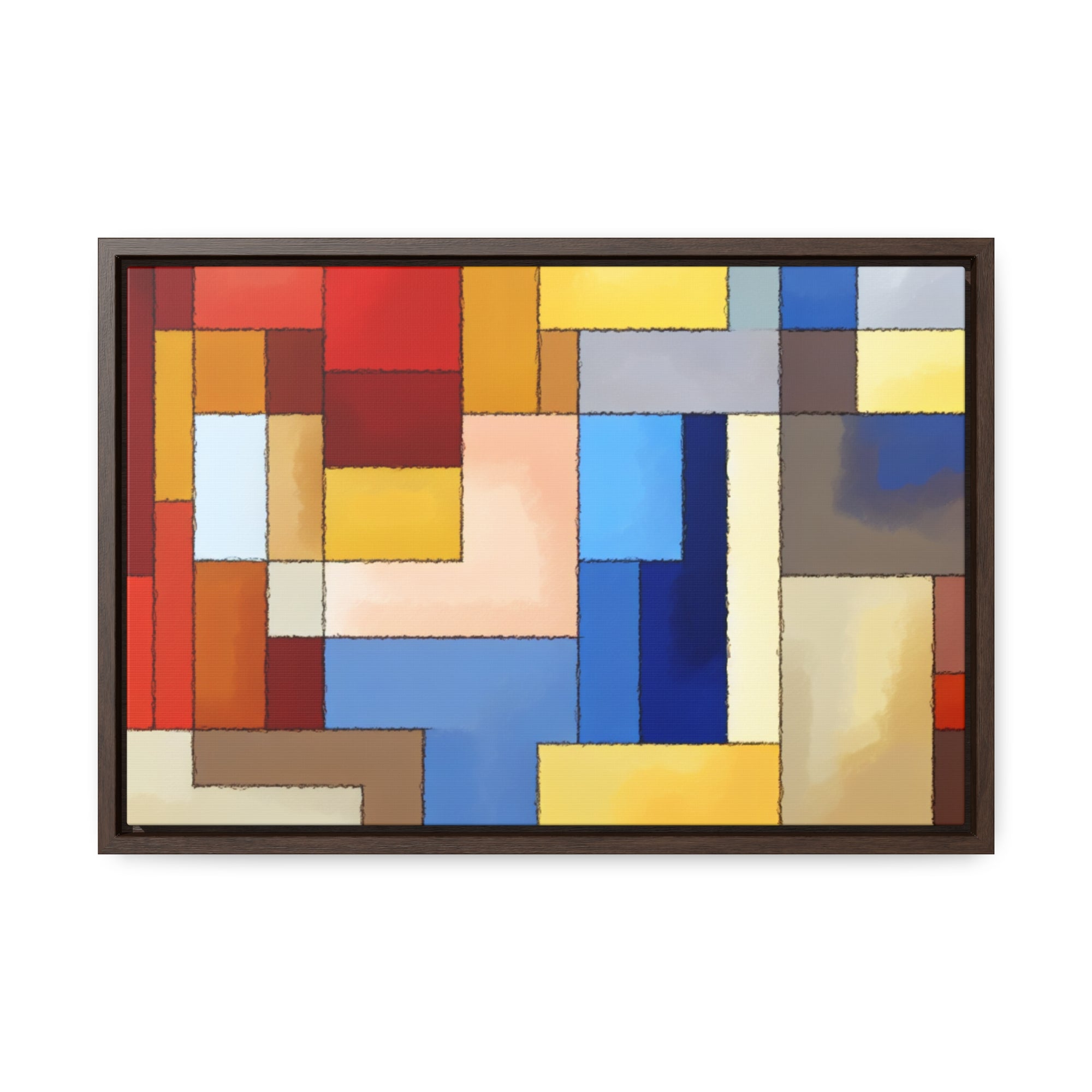 Fragmented Resonance | Framed Canvas