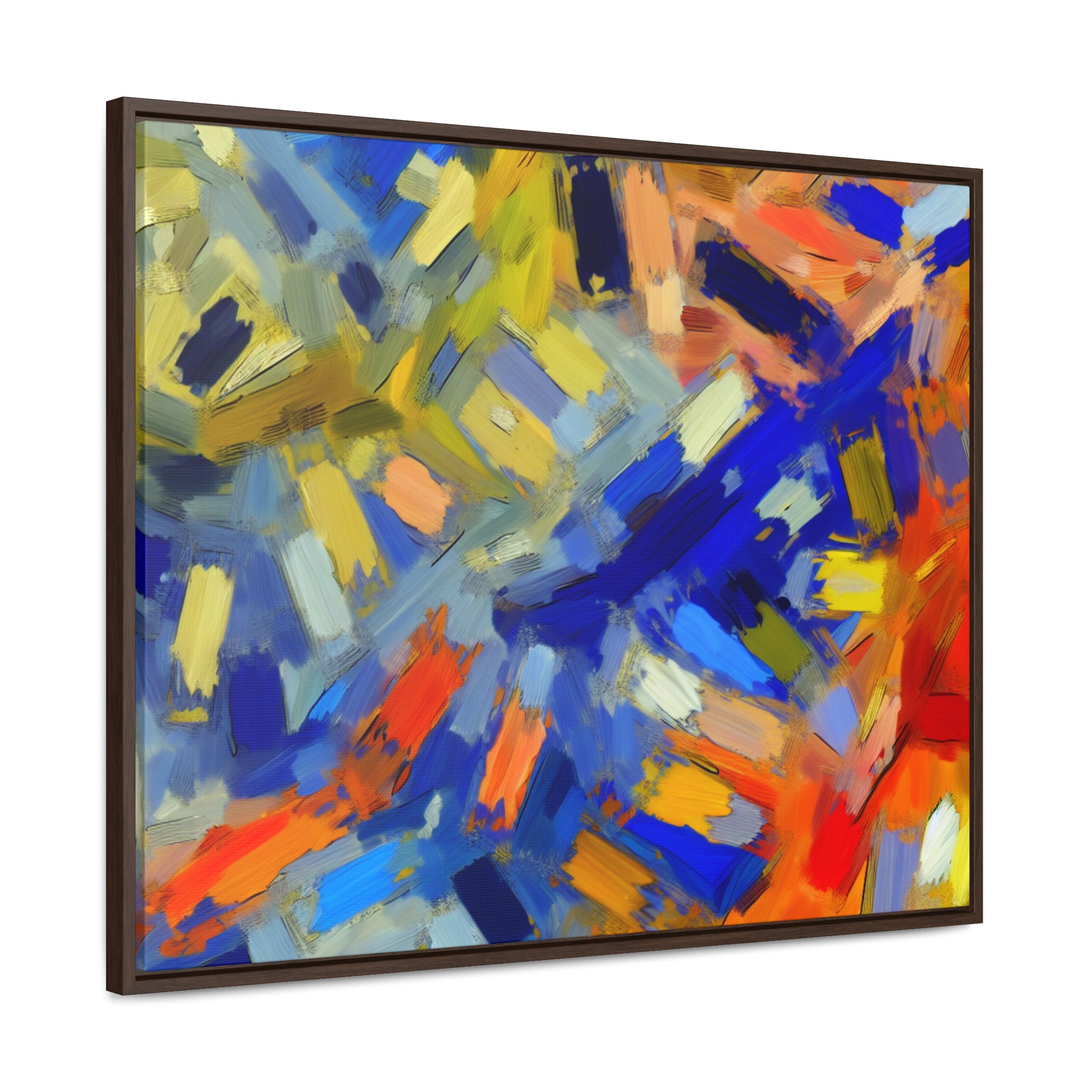 Chromatic Dance of Emotion | Framed Canvas