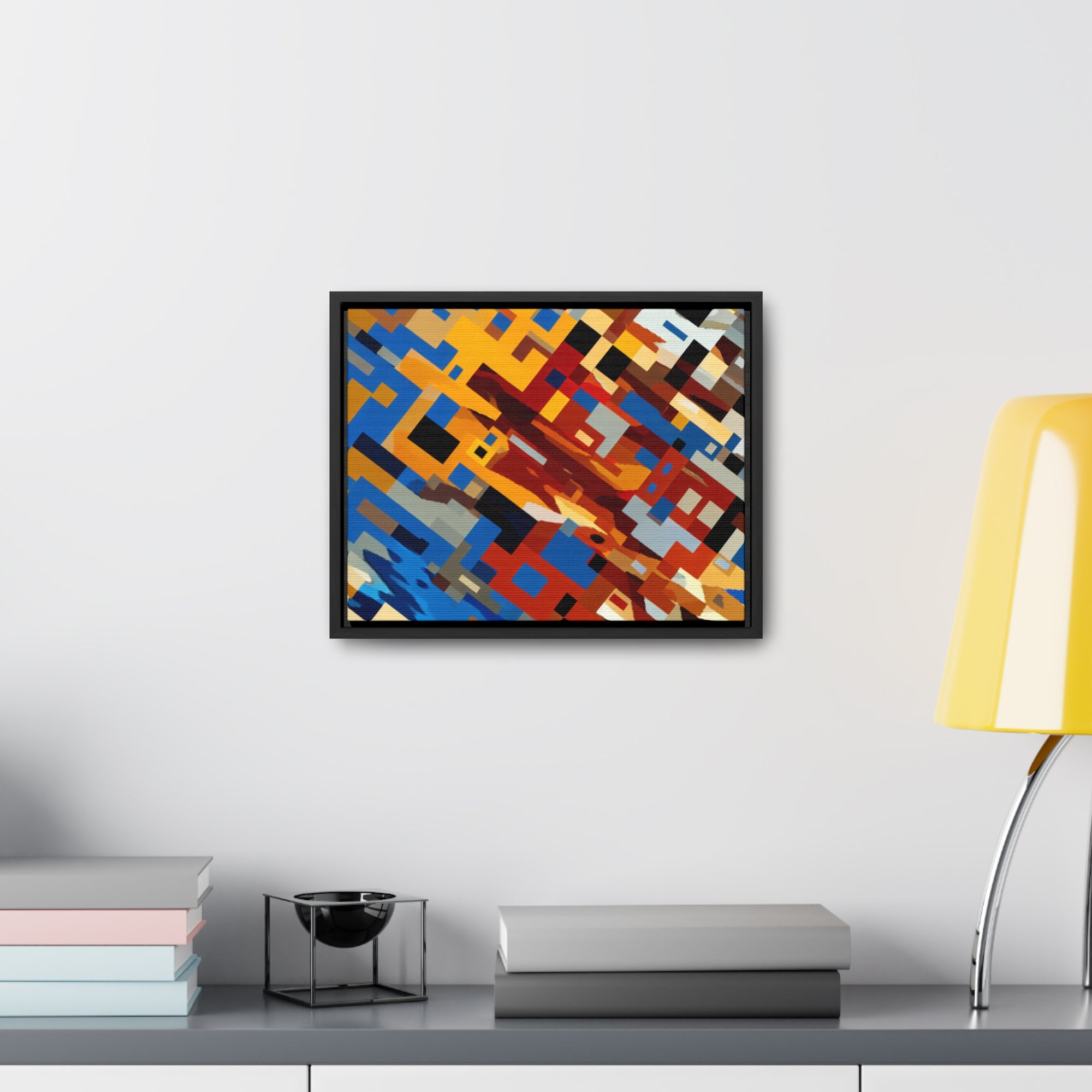 Urban Pulse and Shadows | Framed Canvas