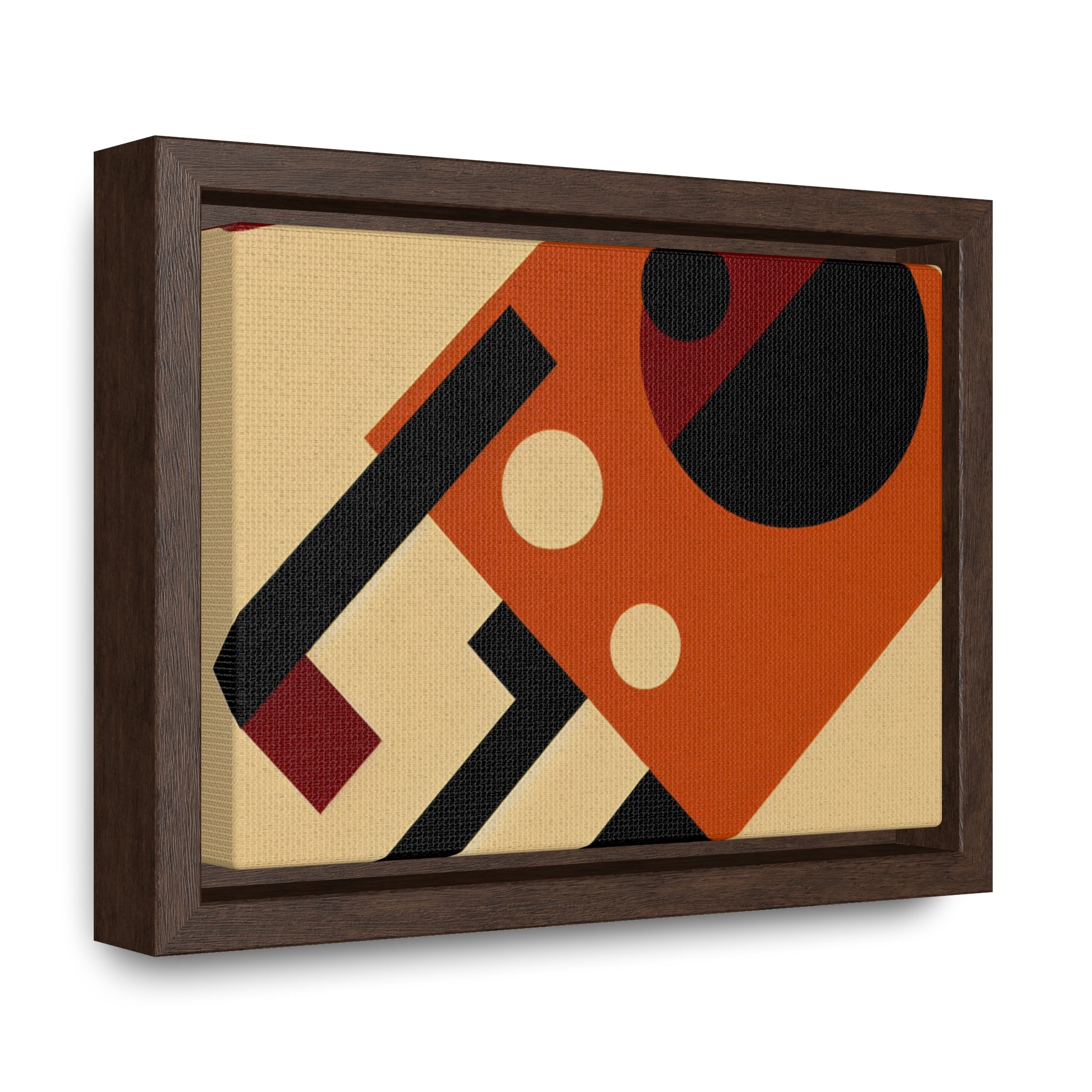 Fiery Harmony of Shapes | Framed Canvas