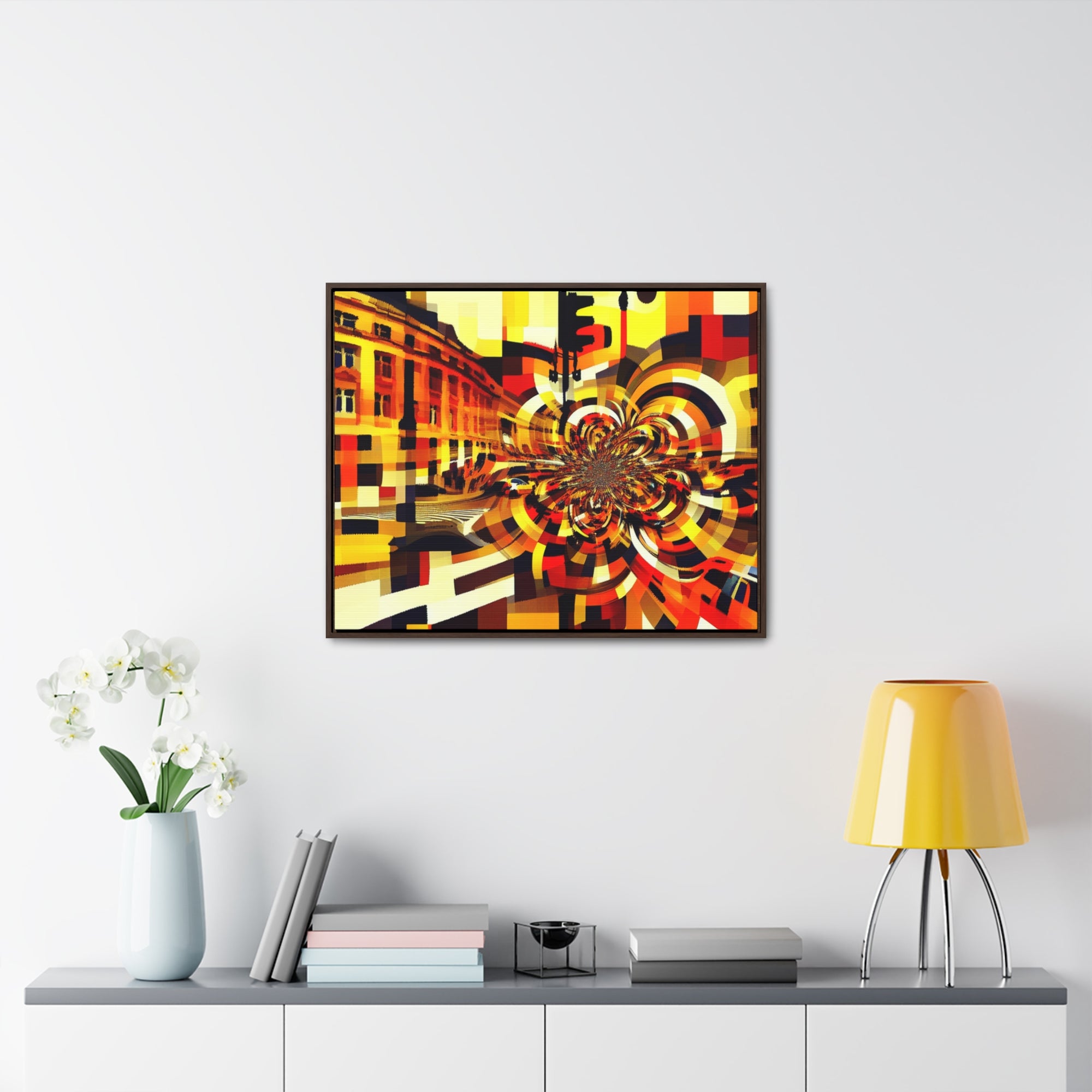 Urban Rhythm and Pulse | Framed Canvas