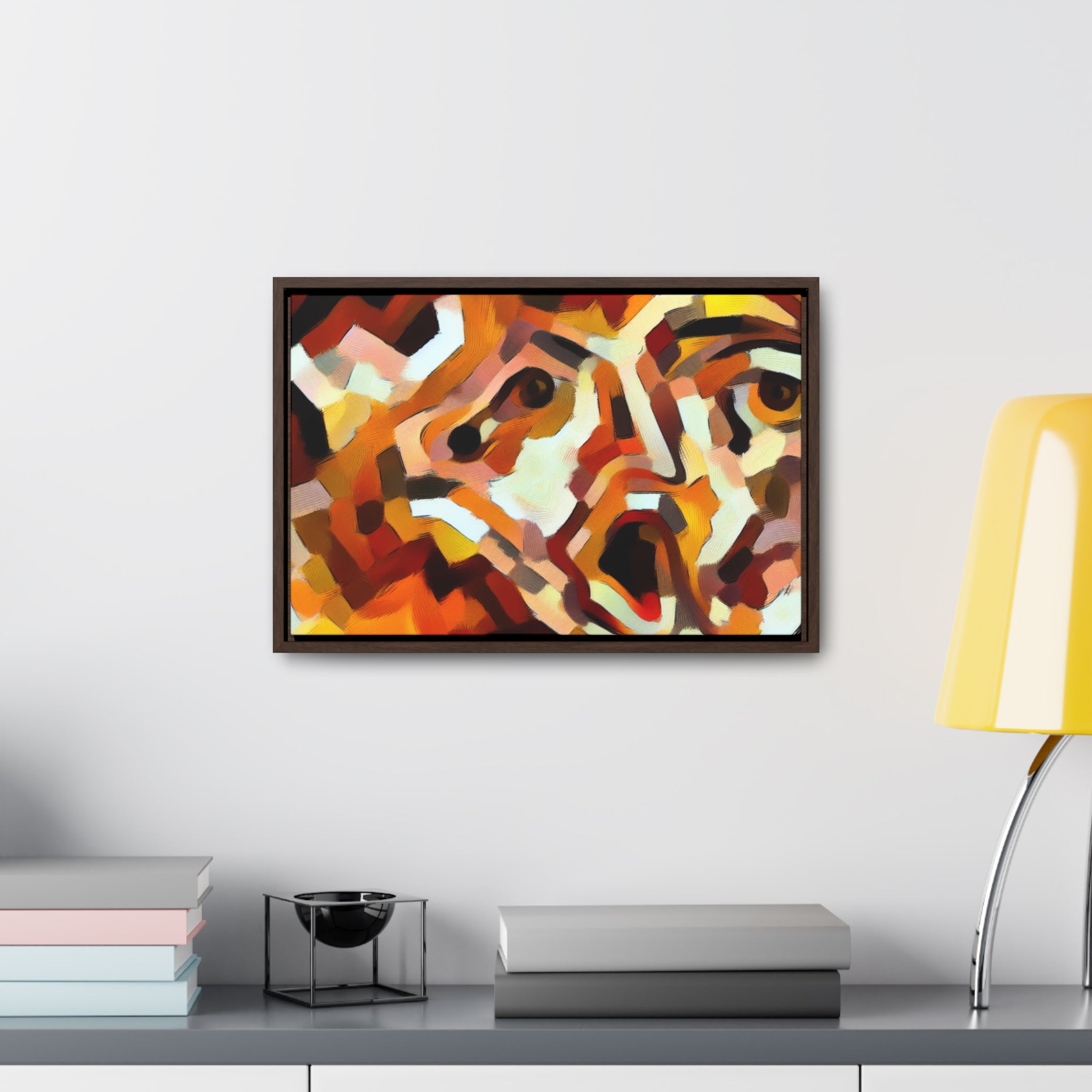 Fiery Unraveling and Dread | Framed Canvas