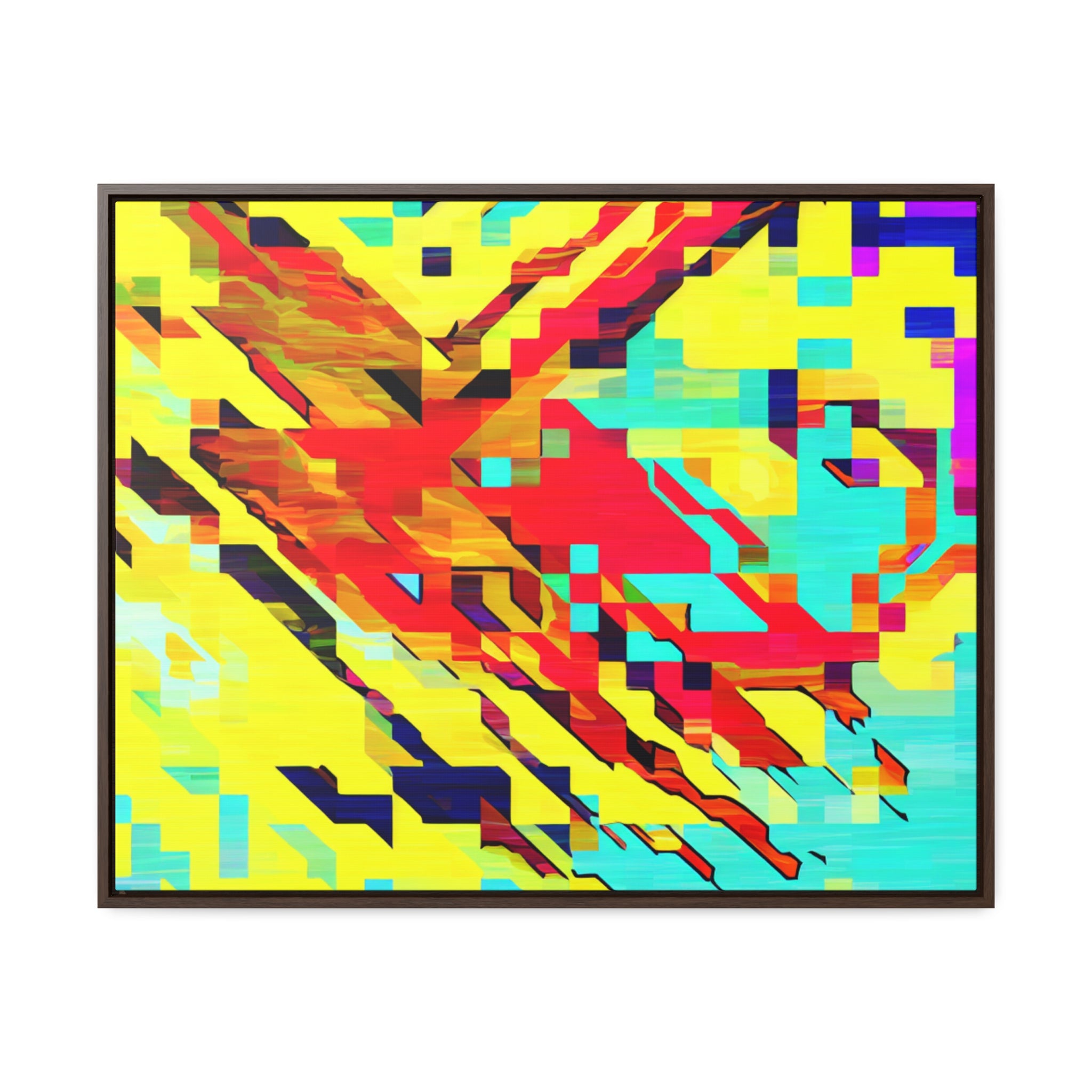 Euphoria in Pixels | Framed Canvas