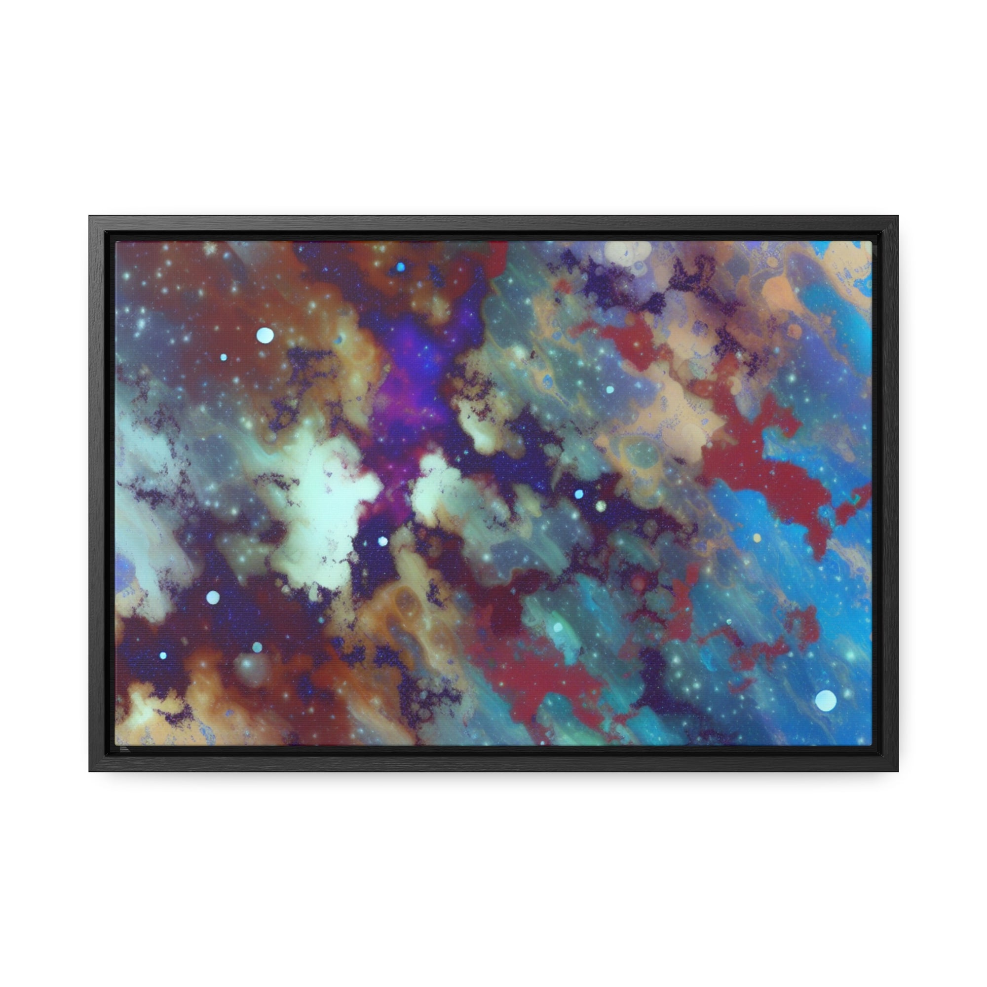 Stellar Whispers and Cosmic Dreams | Framed Canvas