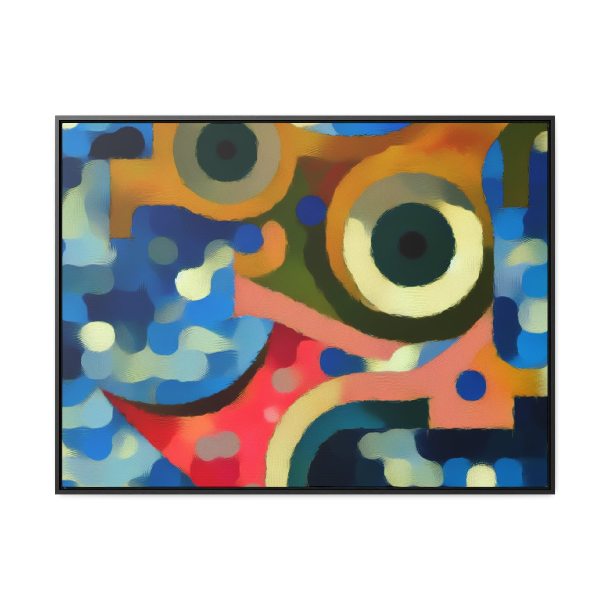 Oceanic Whispers and Kaleidoscope Dreams | Framed Canvas