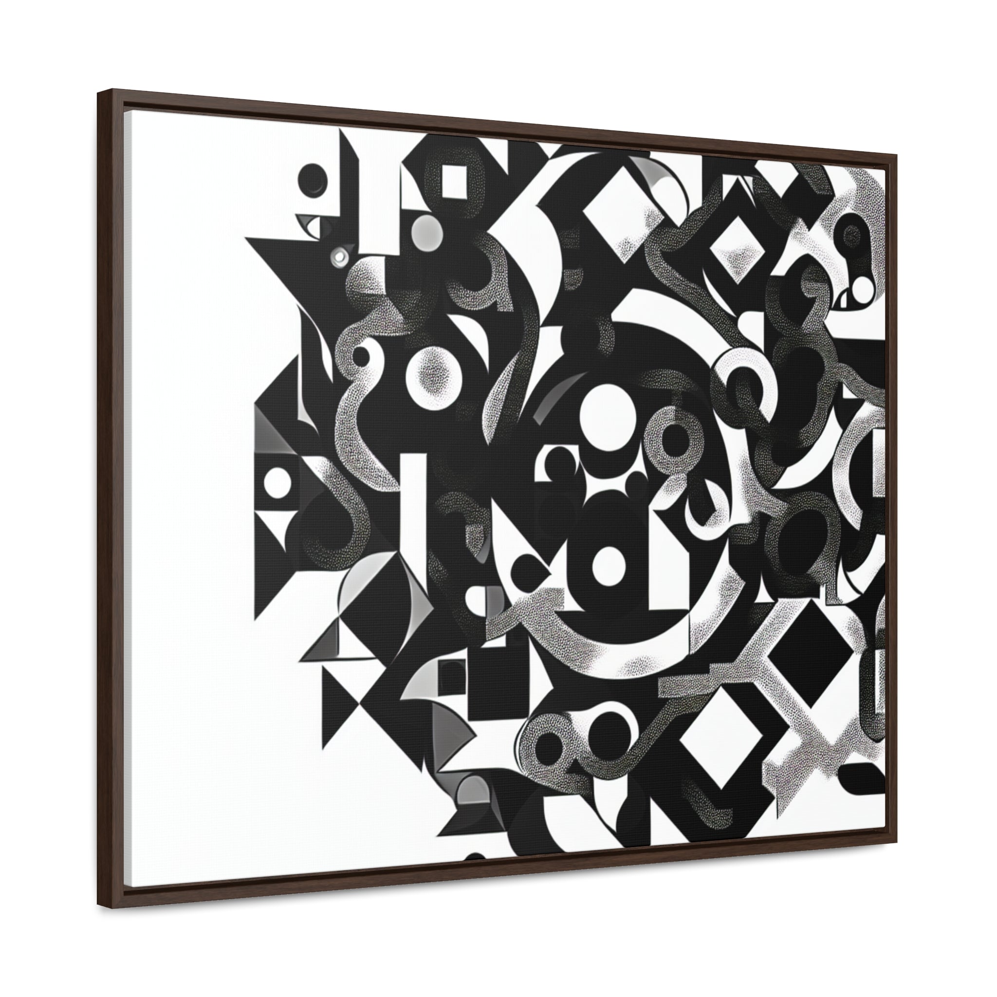 Eclipse of Contrast | Framed Canvas