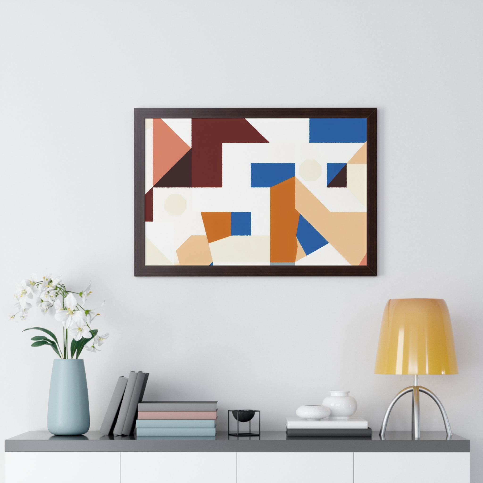 Rhythmic Fragments of Color | Framed Print