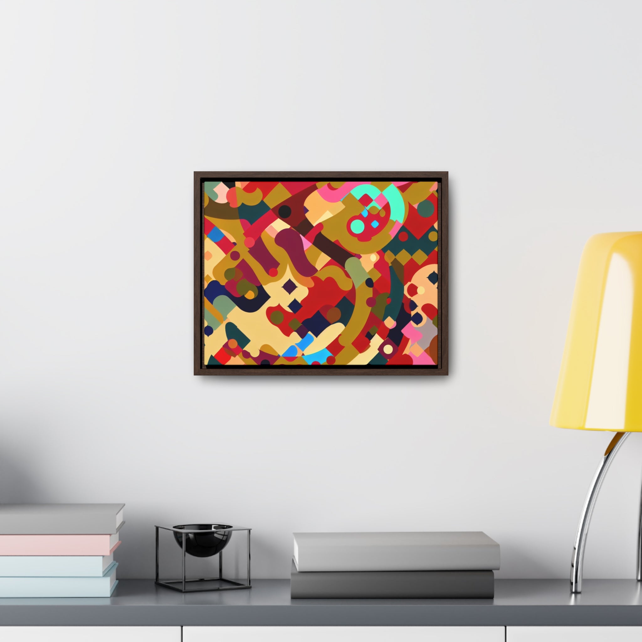 Whispers of Color and Form | Framed Canvas