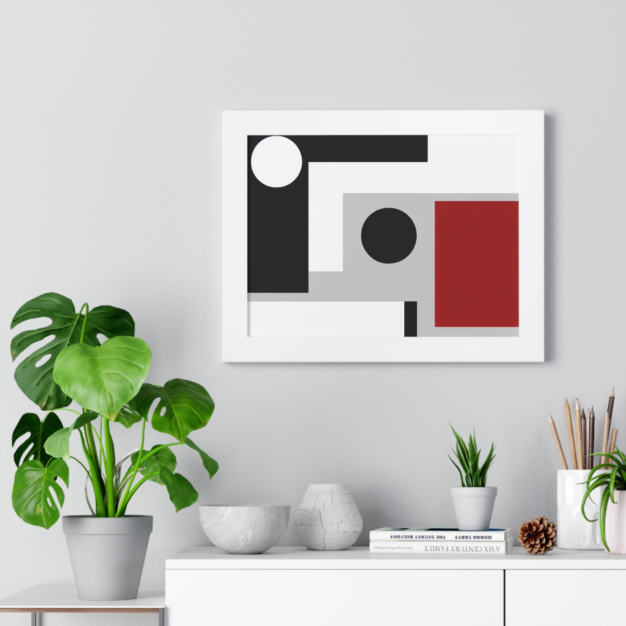 Geometric Reverie and Contrast | Framed Print