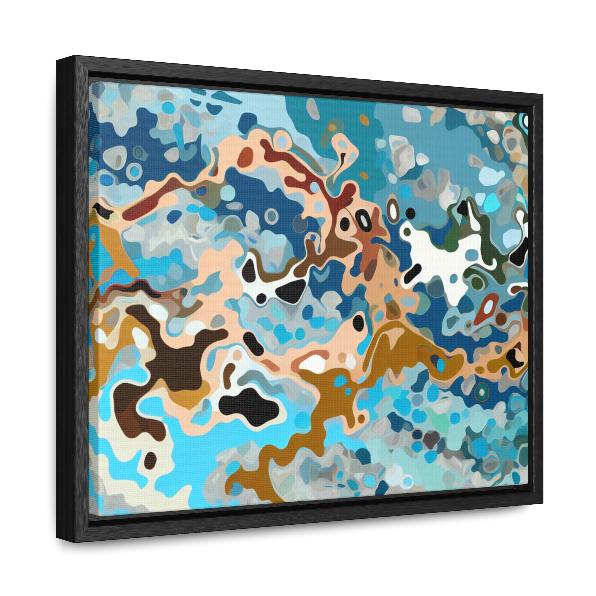 Tidal Whispers and Sands | Framed Canvas