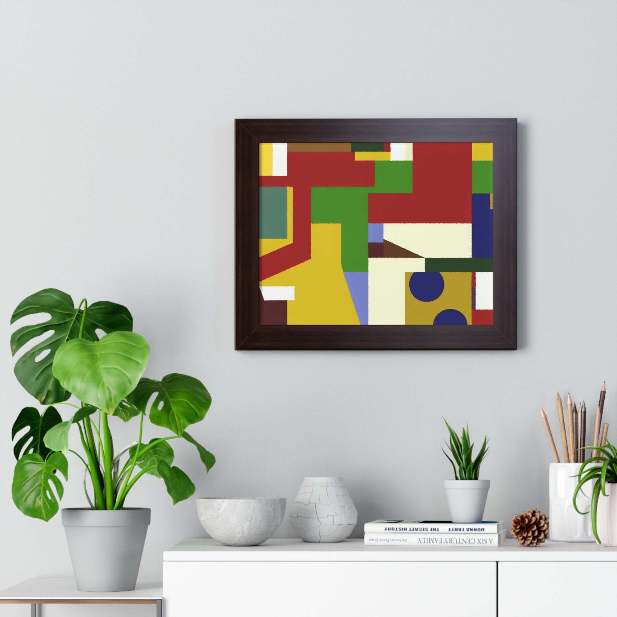 Geometric Harmony Unleashed | Framed Print