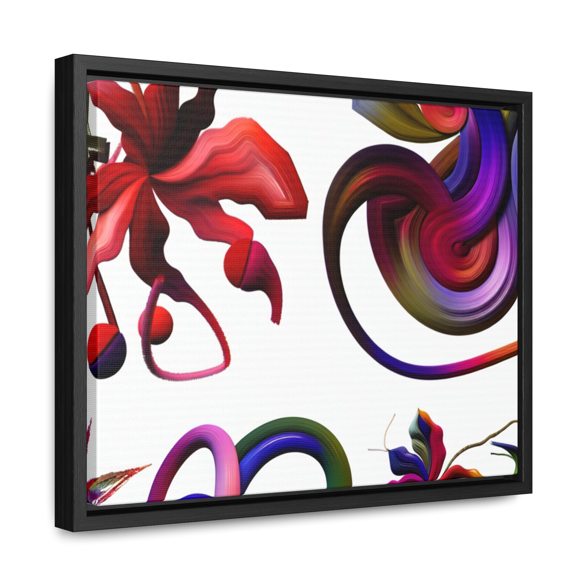 Botanical Whirl and Bloom | Framed Canvas