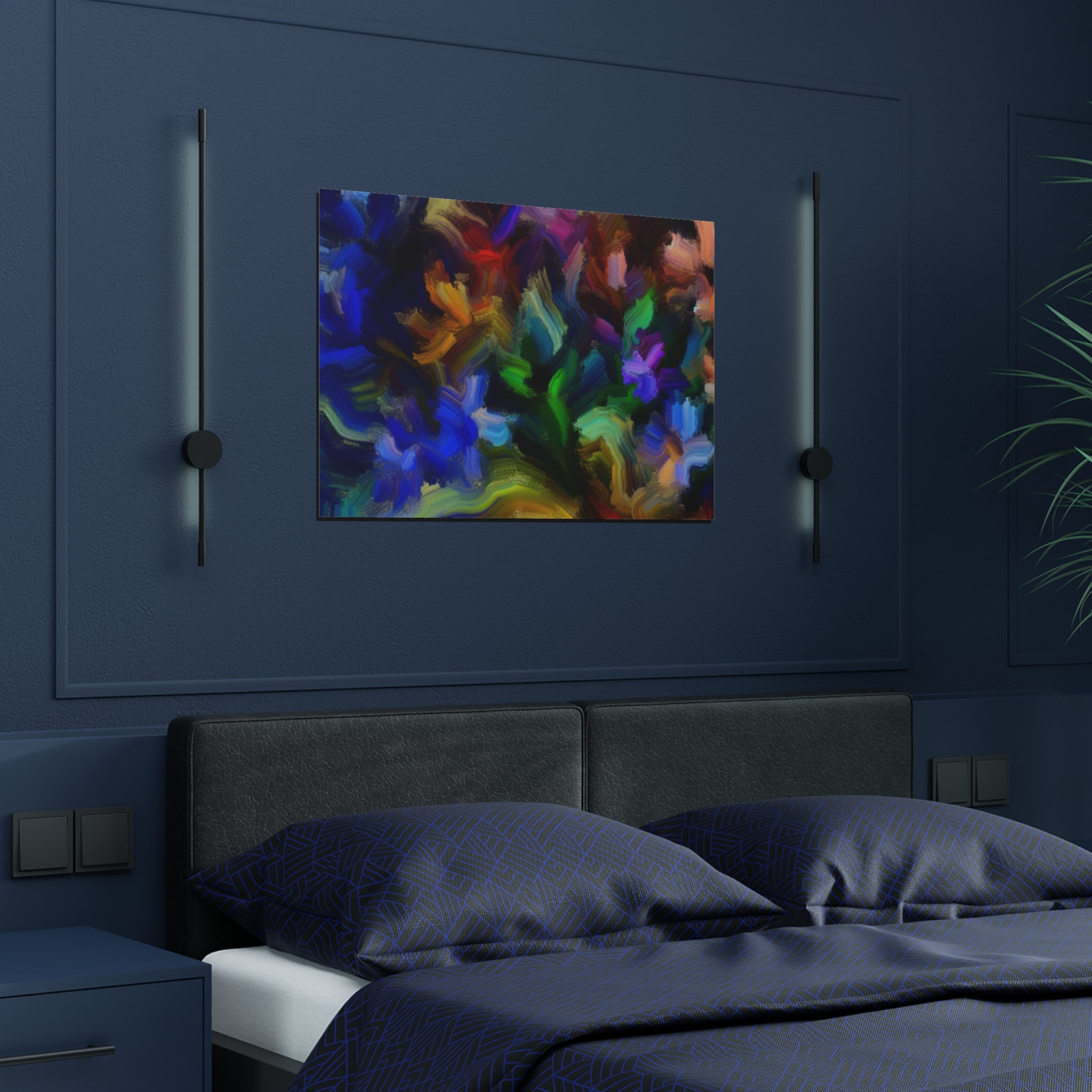 Vibrant Whispers of Flora | Satin Print