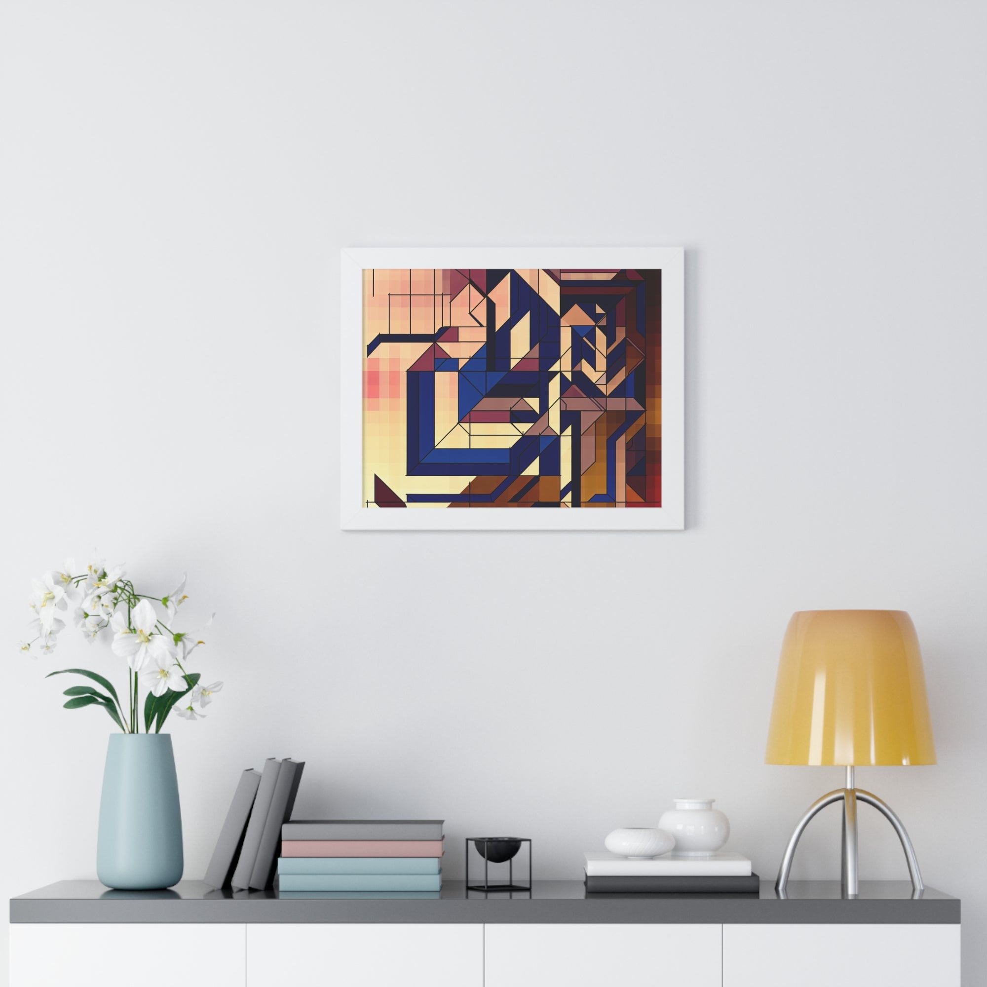 Fluid Geometry and Harmony | Framed Print