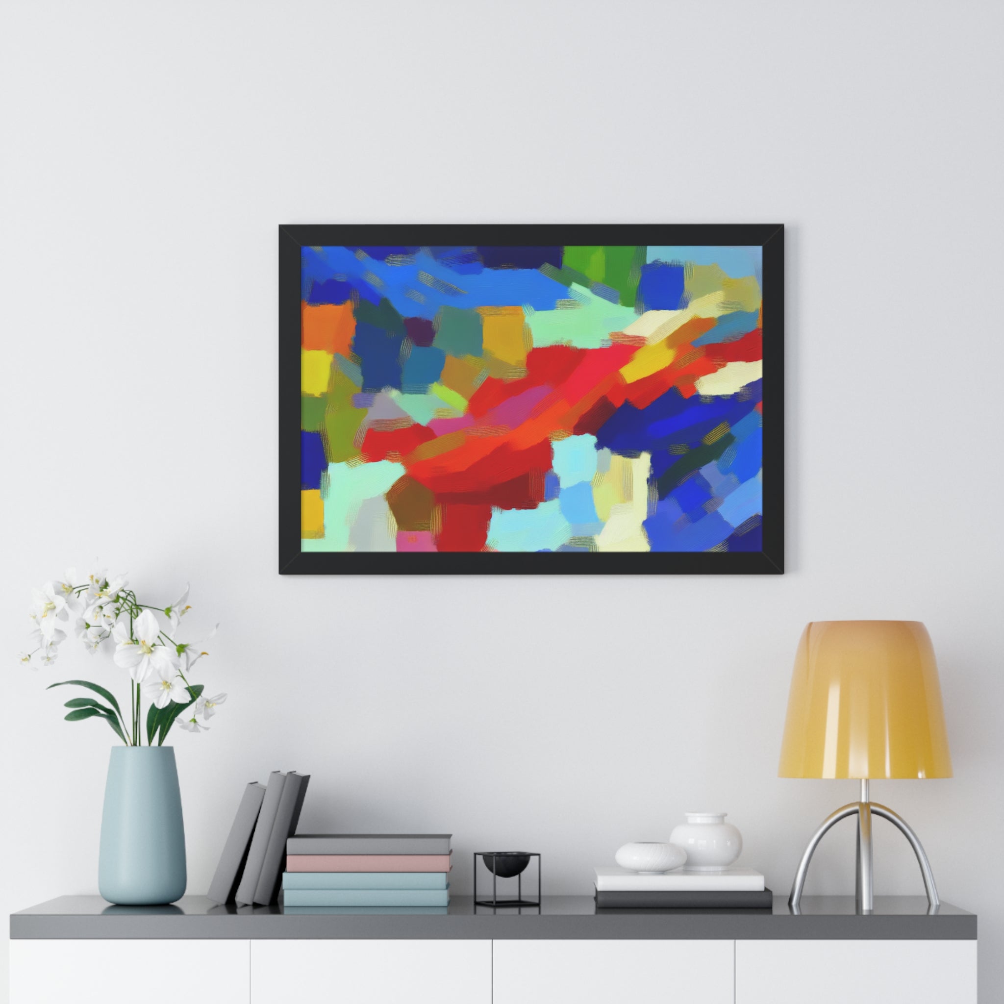 Rhythmic Color Dance | Framed Print