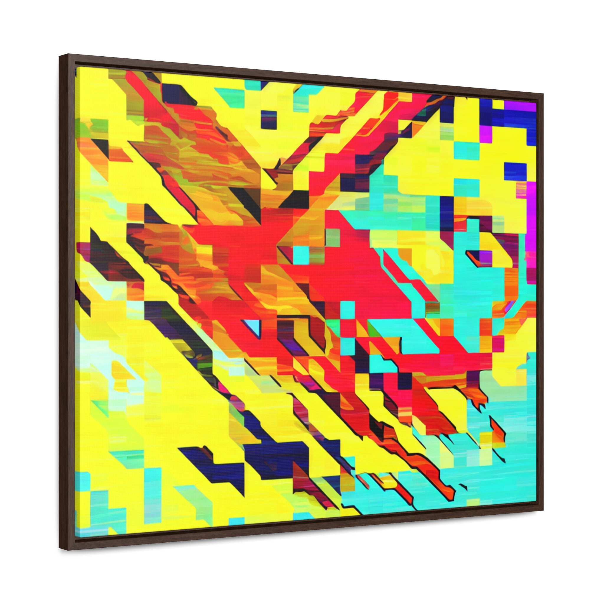 Euphoria in Pixels | Framed Canvas