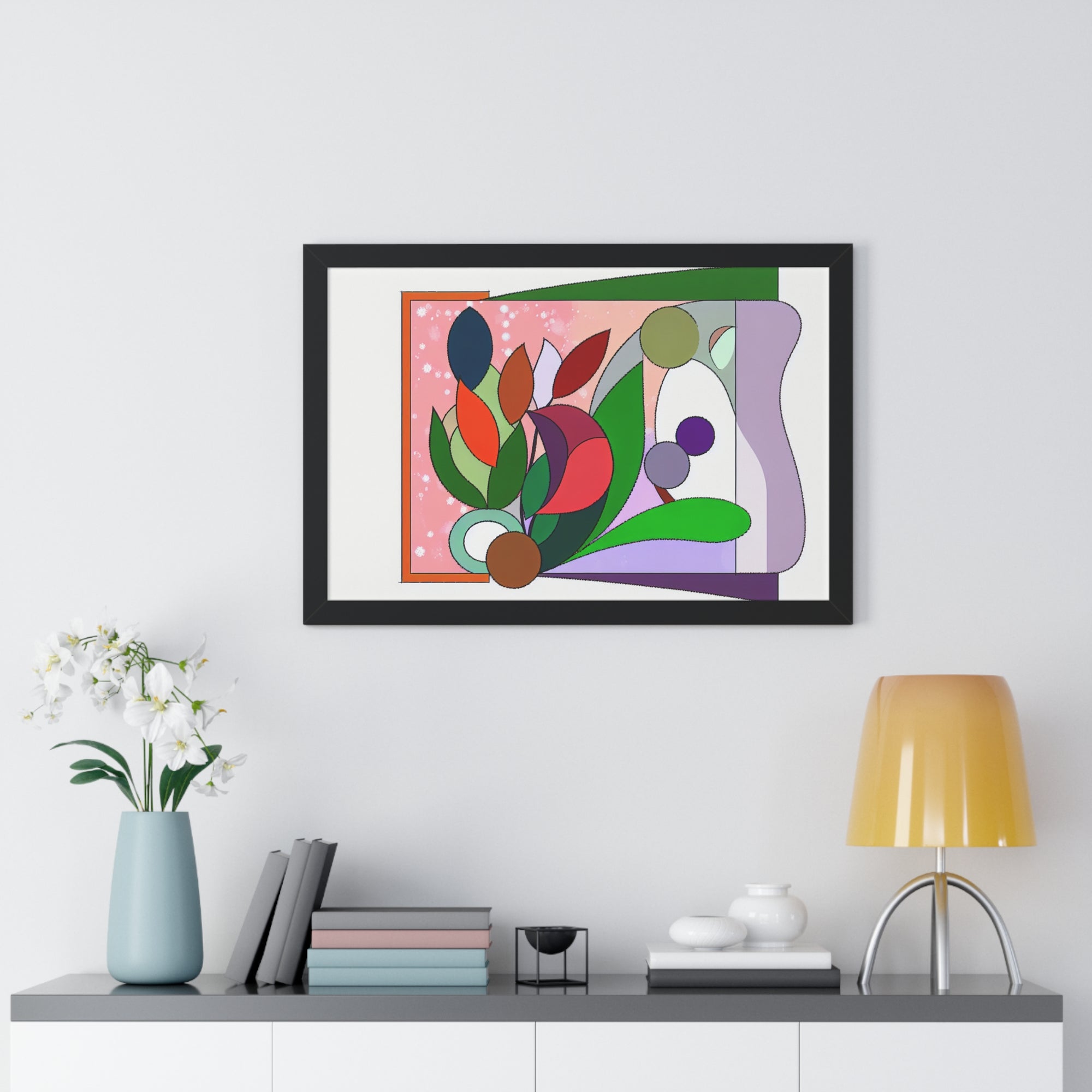 Verdant Whispers and Blooms | Framed Print