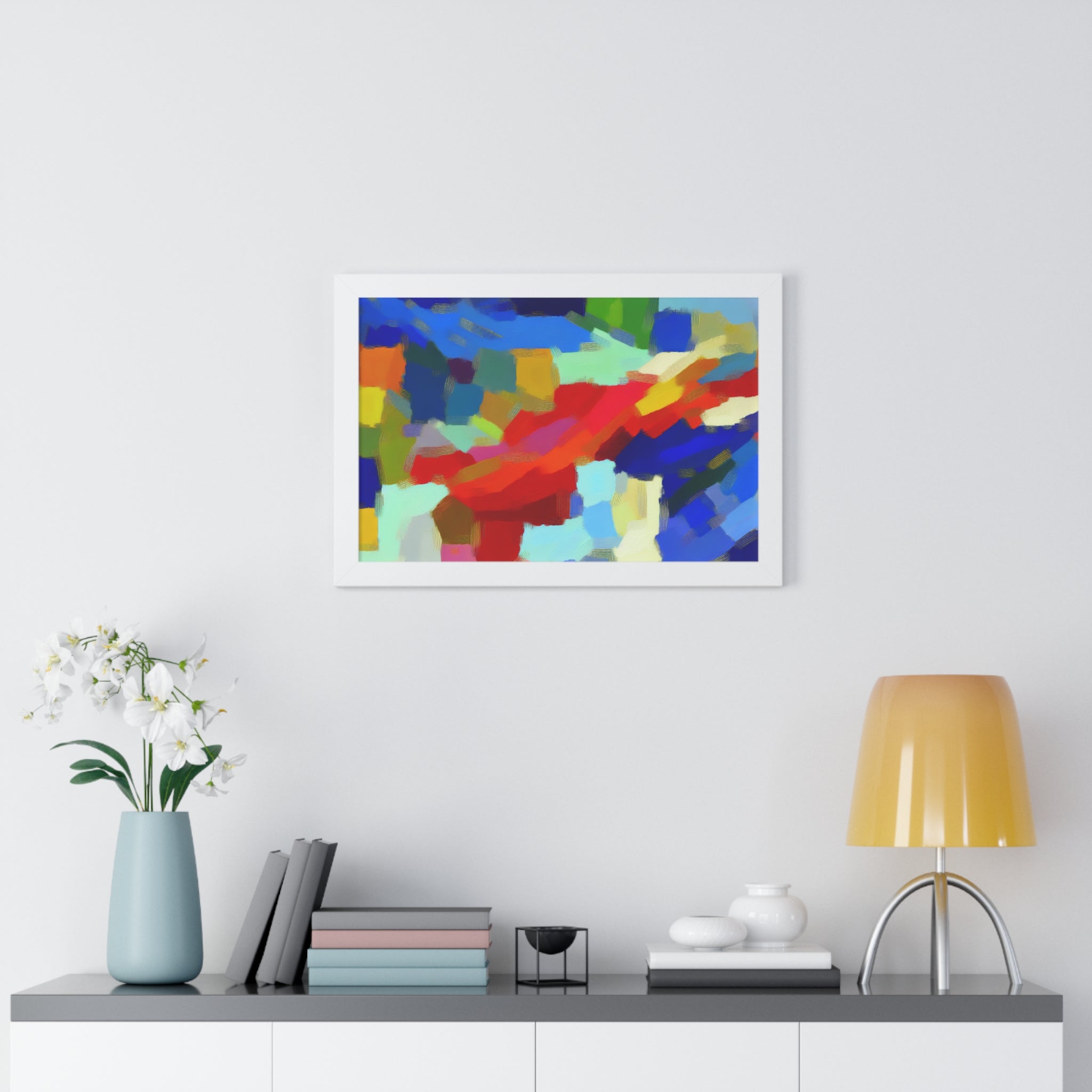 Rhythmic Color Dance | Framed Print