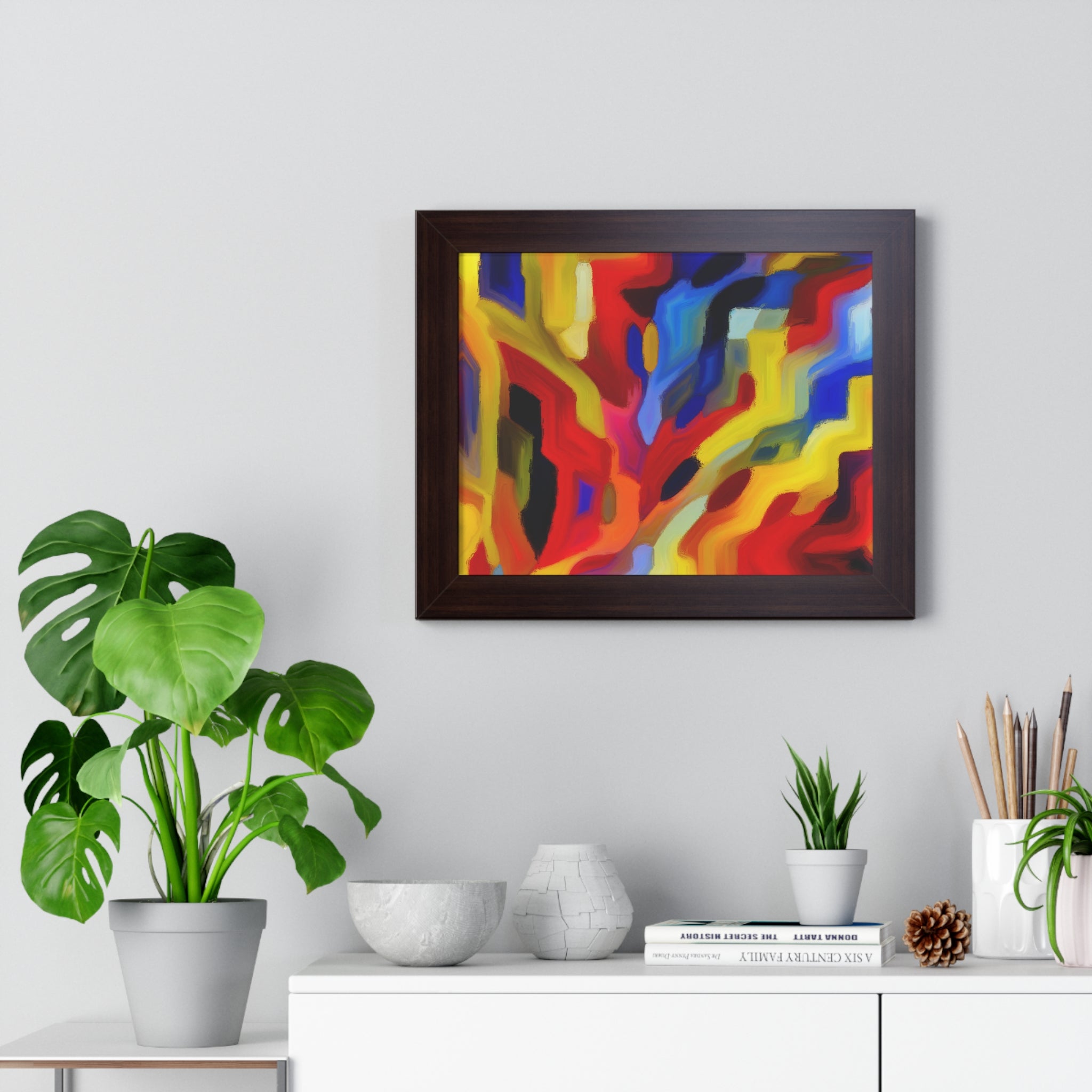 Chromatic Chaos Unveiled | Framed Print