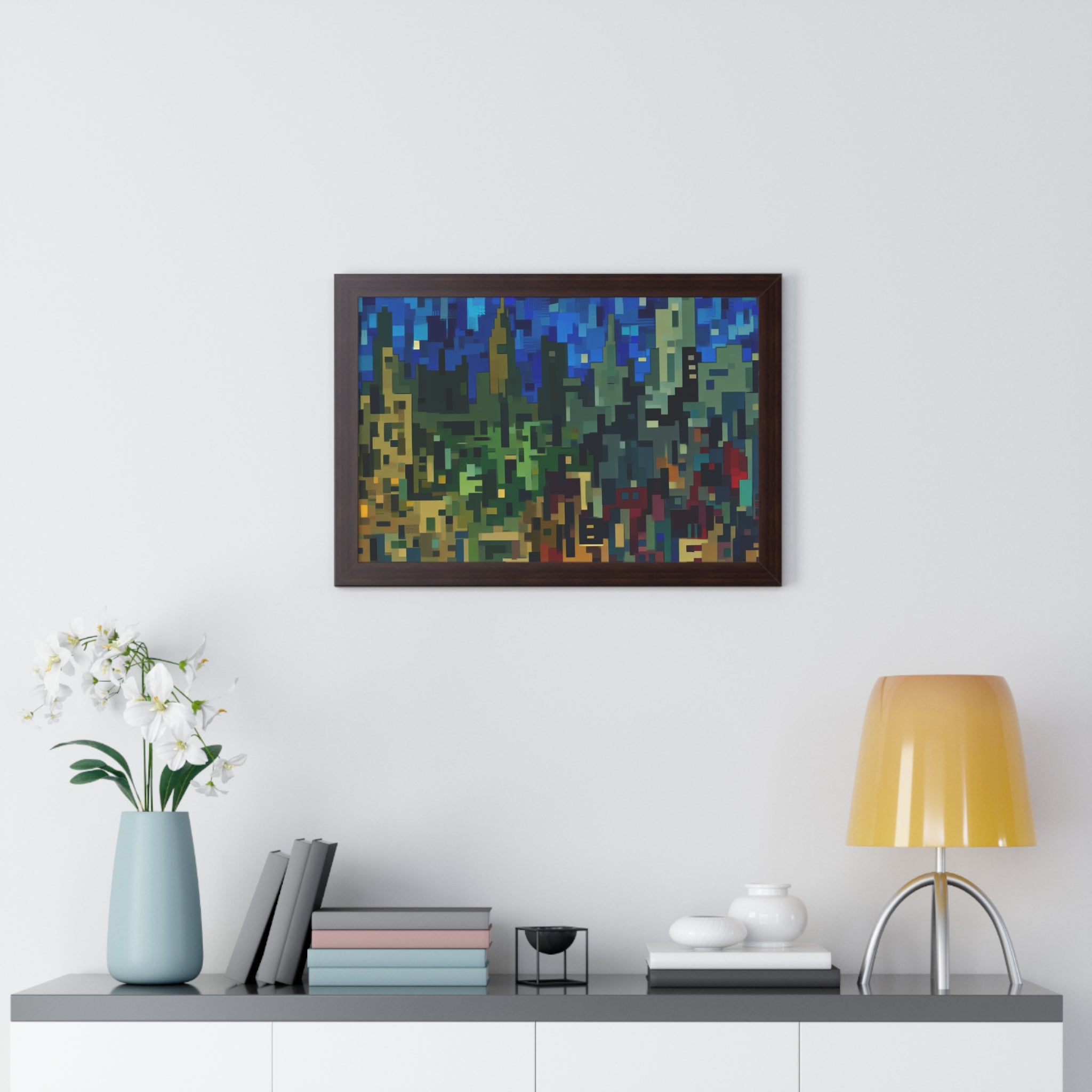 Metalline Urban Reverie | Framed Print