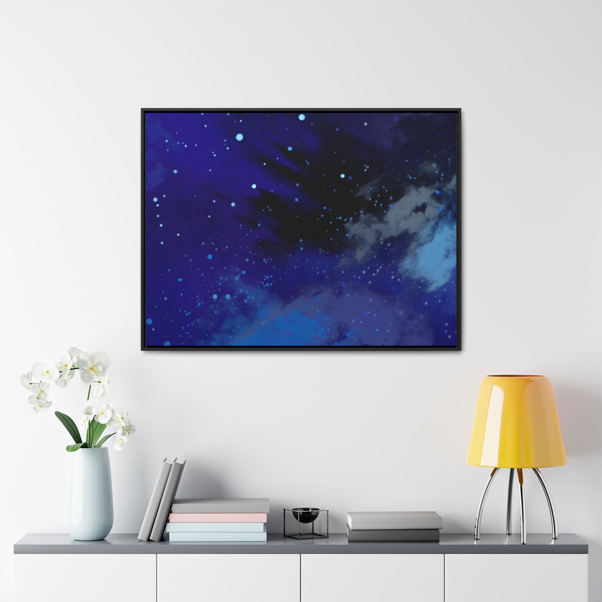 Ethereal Celestial Whirlwind | Framed Canvas