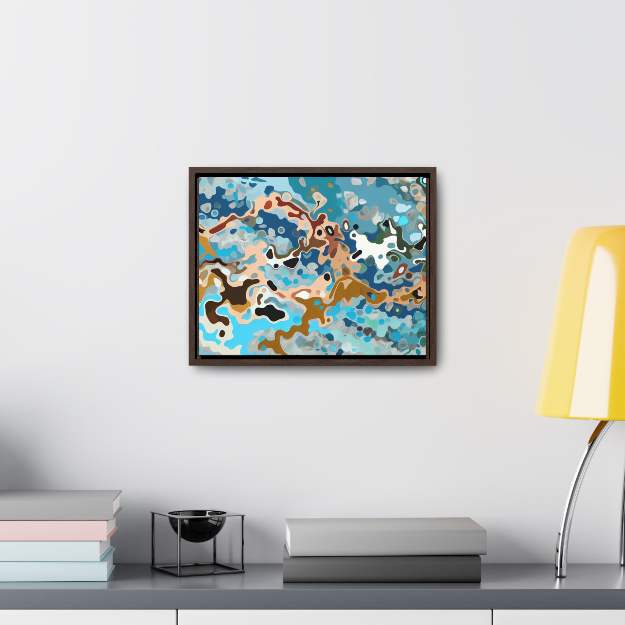 Tidal Whispers and Sands | Framed Canvas