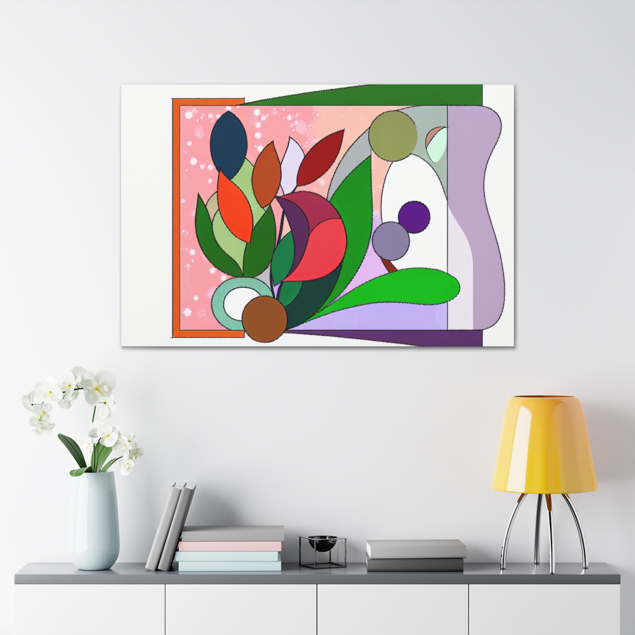 Verdant Whispers and Blooms | Canvas