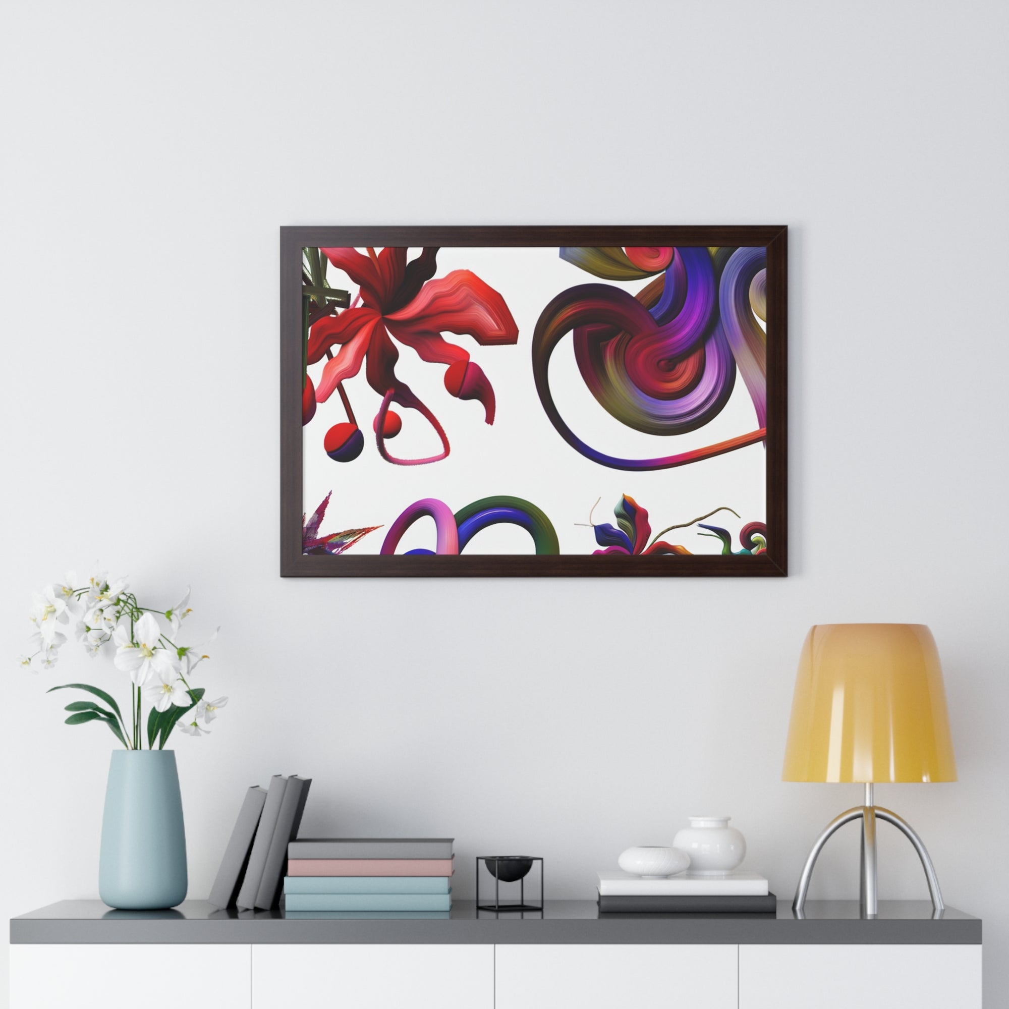 Botanical Whirl and Bloom | Framed Print