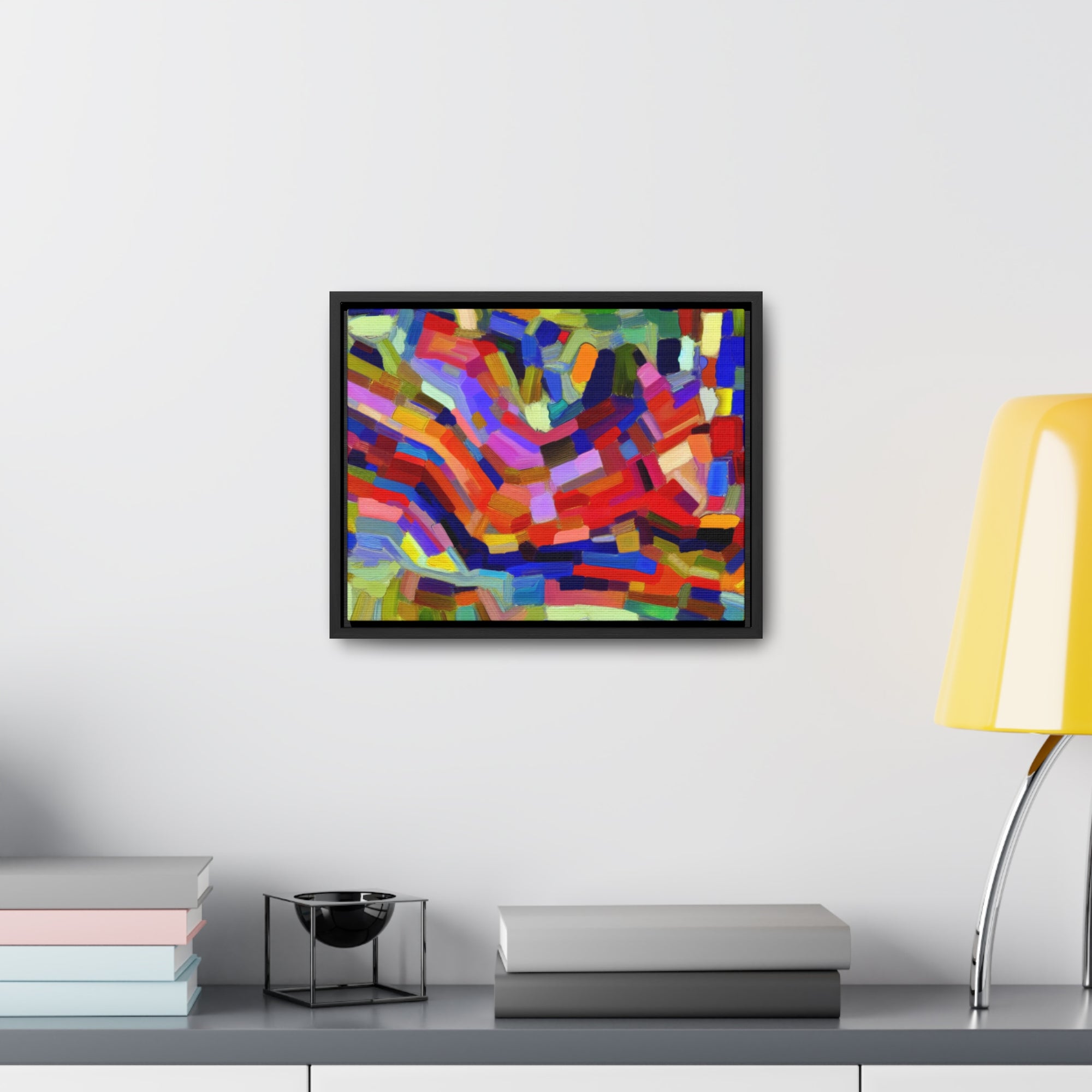 Vivid Echoes in Motion | Framed Canvas