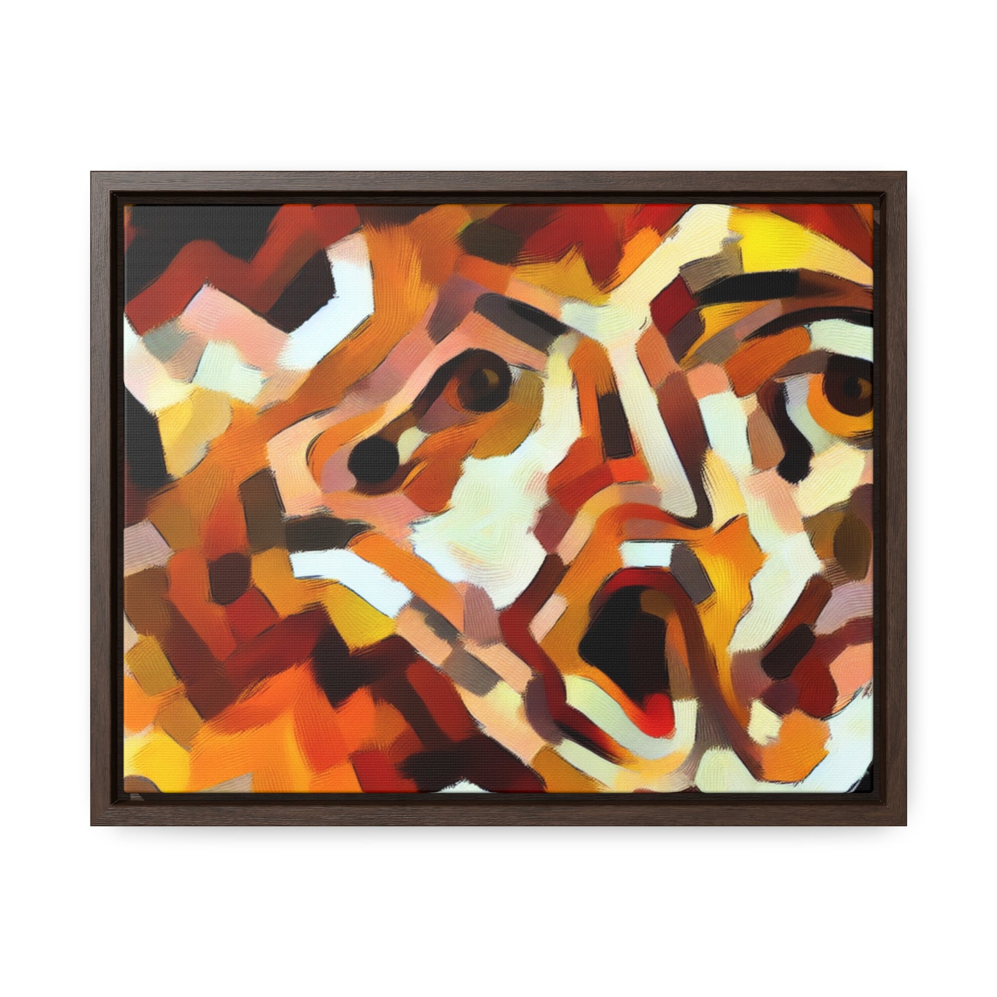 Fiery Unraveling and Dread | Framed Canvas