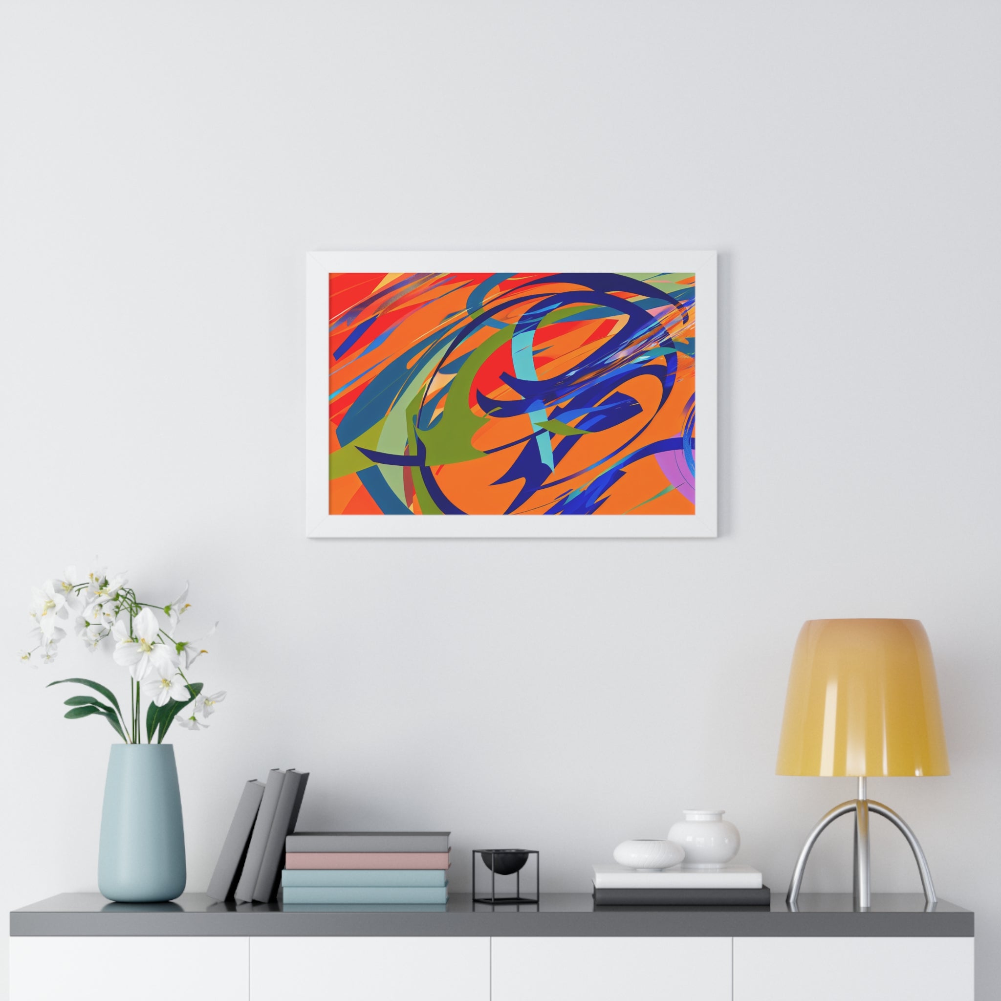 Chromatic Reverie and Motion | Framed Print