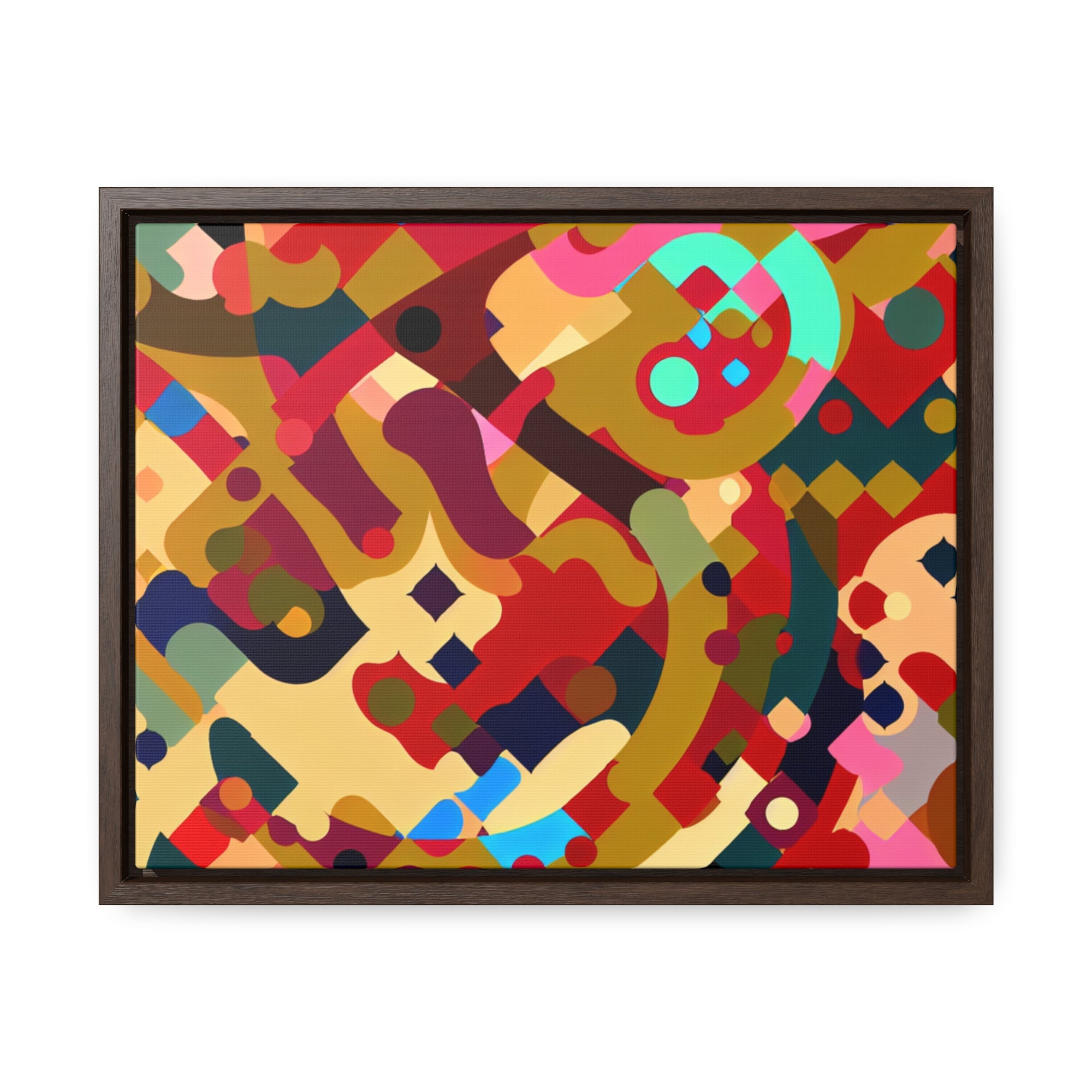 Whispers of Color and Form | Framed Canvas