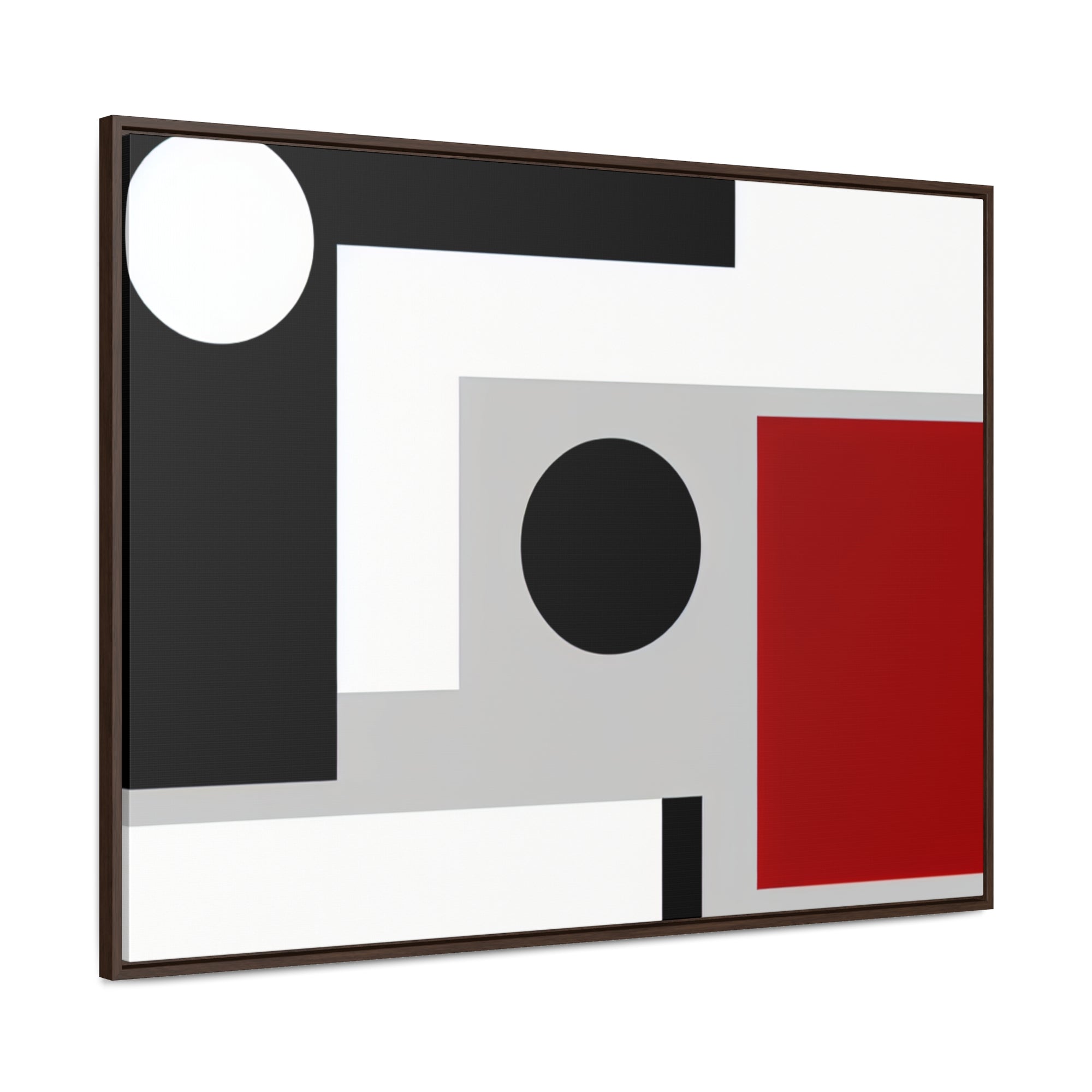 Geometric Reverie and Contrast | Framed Canvas