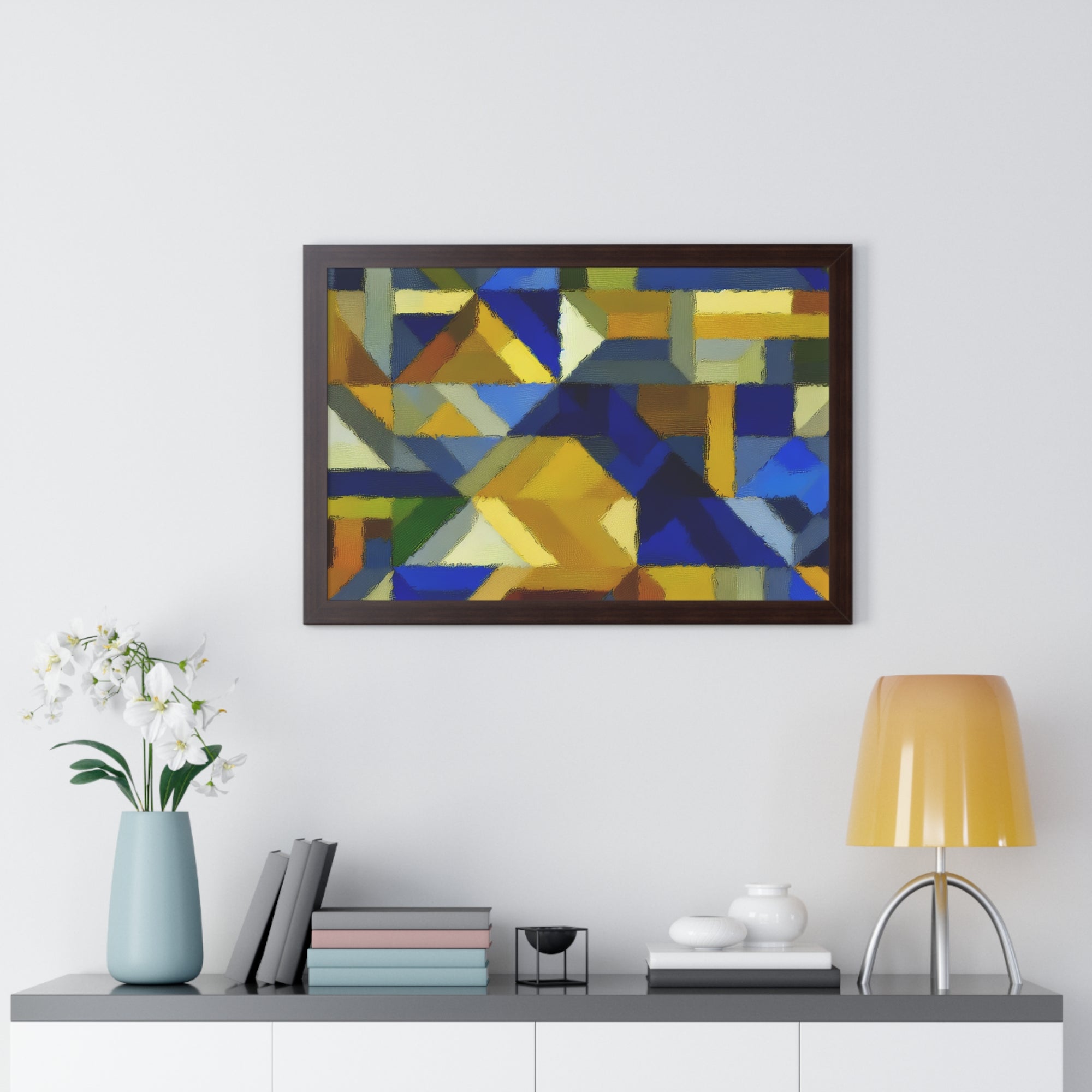 Fractured Vibrance and Motion | Framed Print