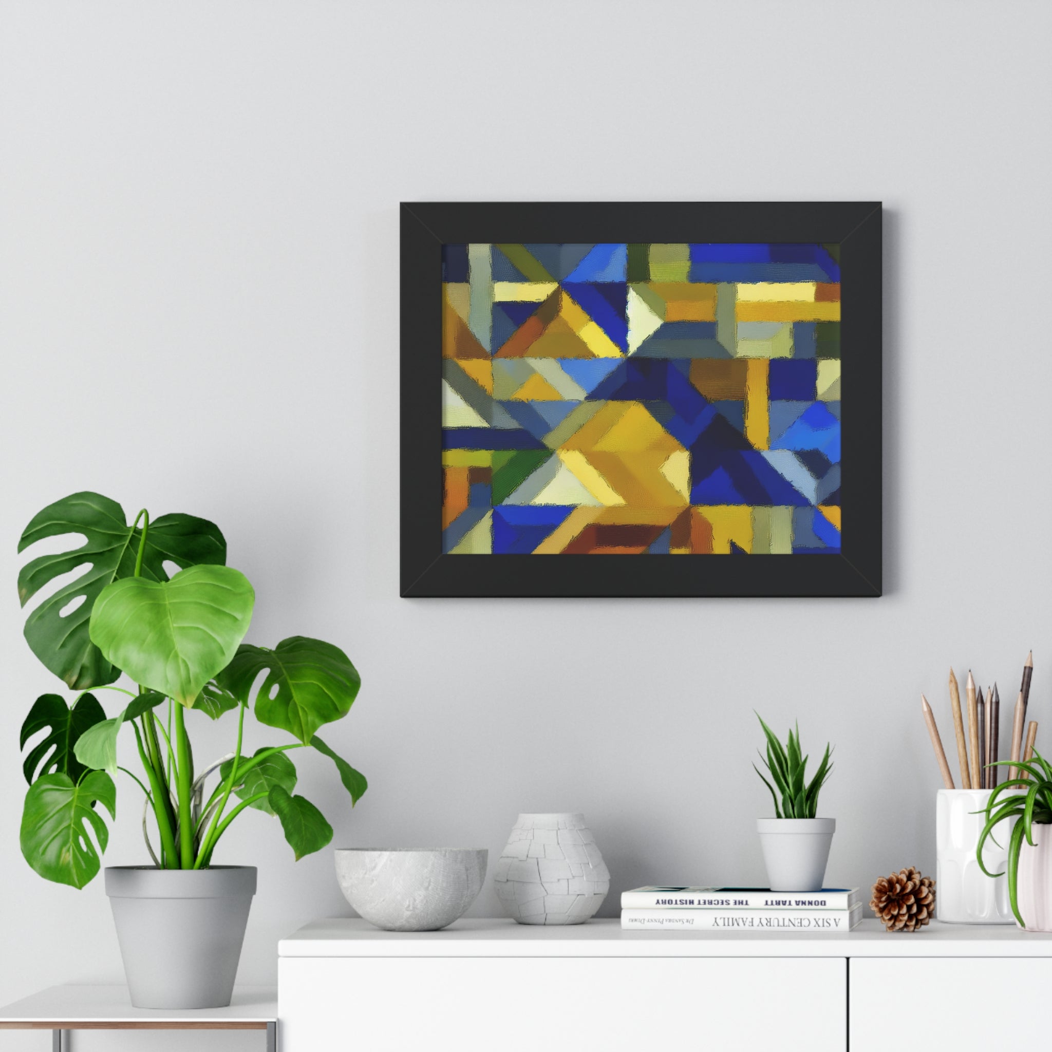 Fractured Vibrance and Motion | Framed Print