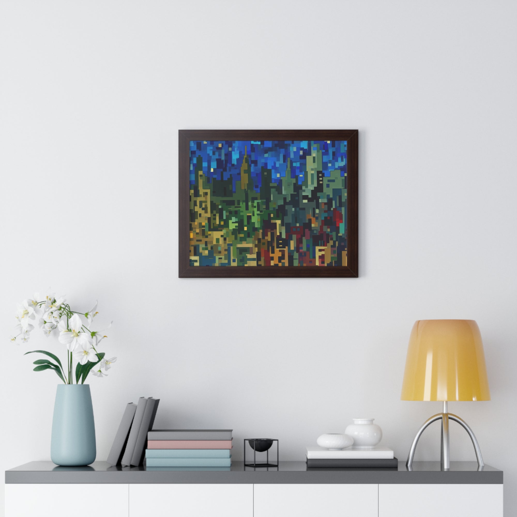 Metalline Urban Reverie | Framed Print