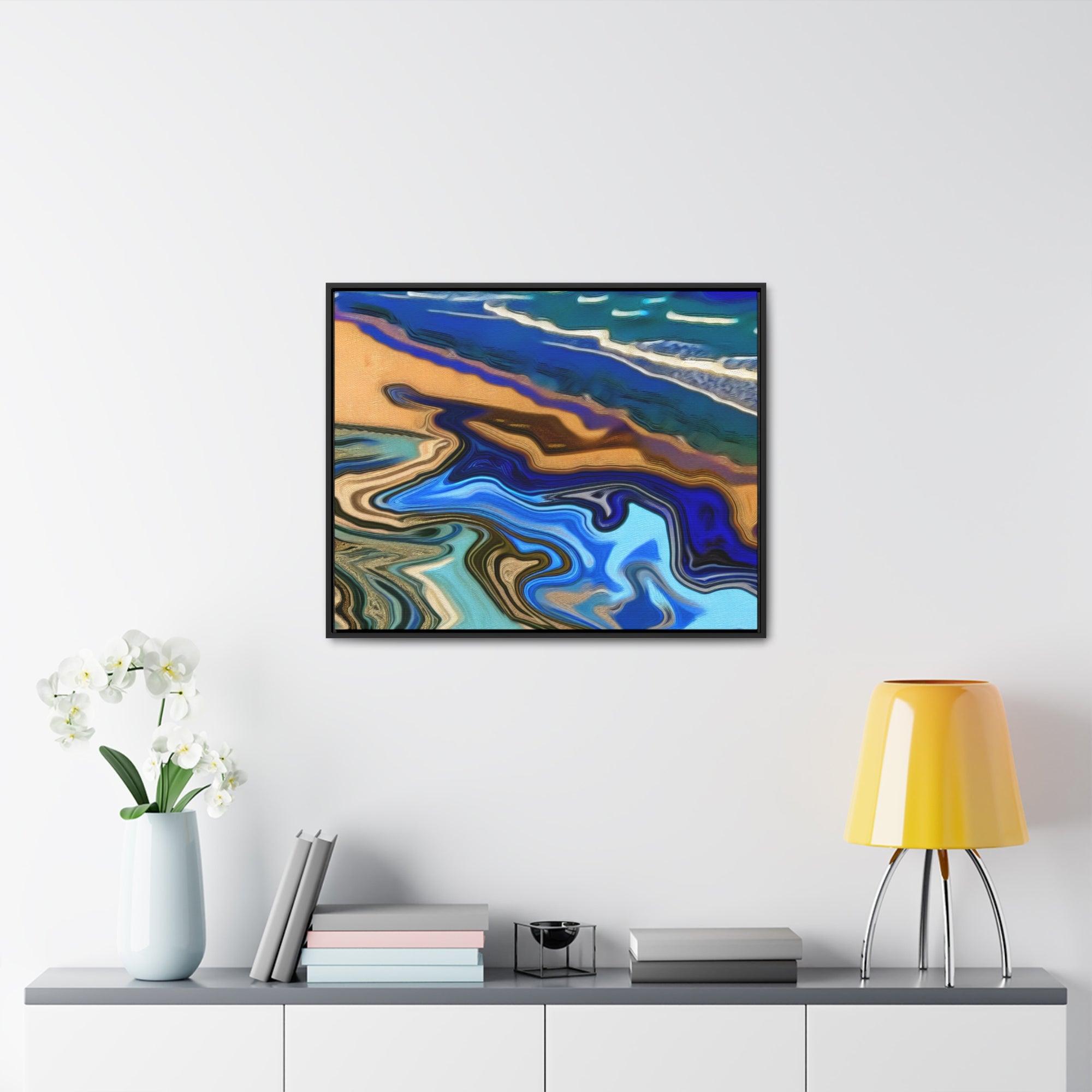 Tidal Whisperings | Framed Canvas